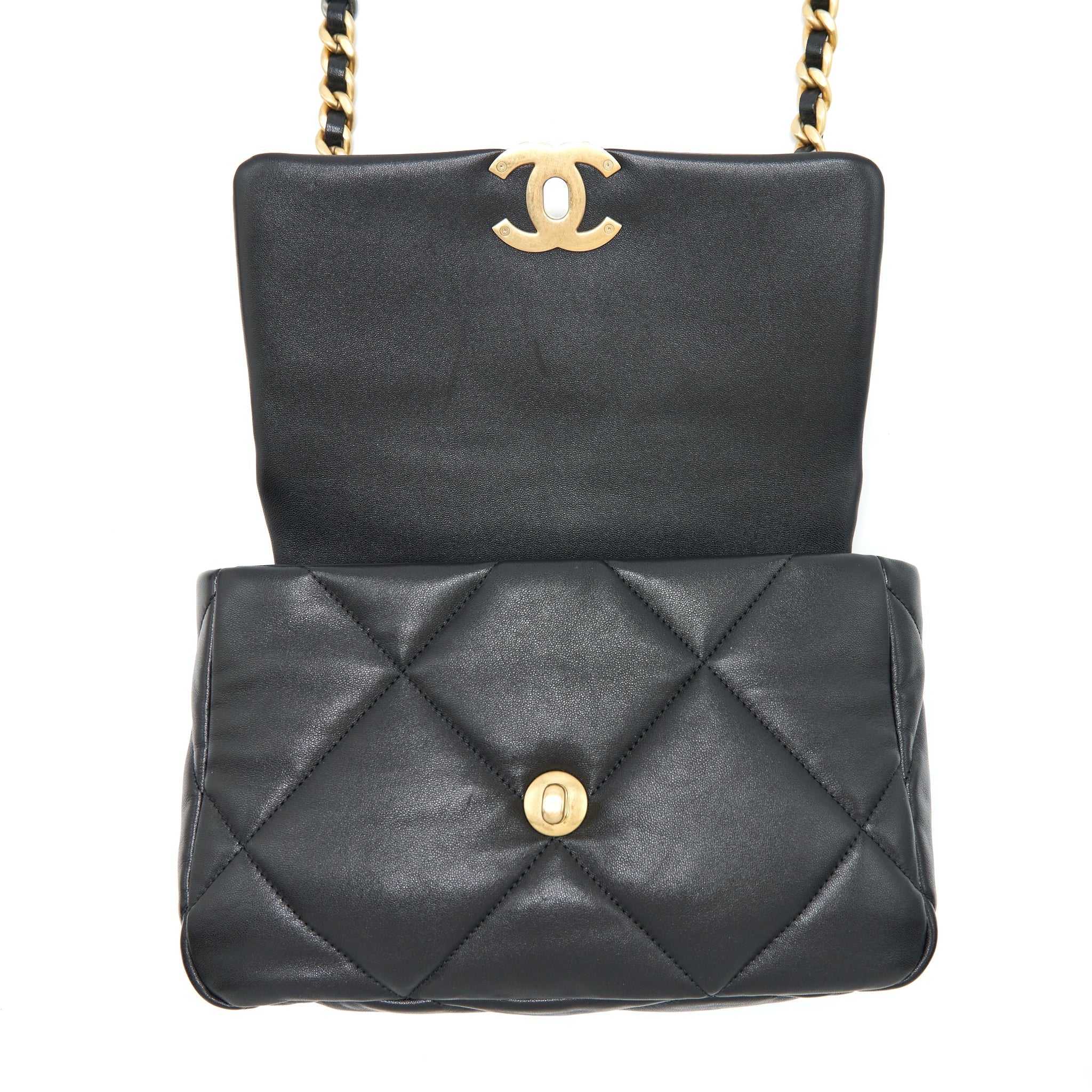chanel-small-19-bag-lambskin-black-with-gold-and-silver-hardware
