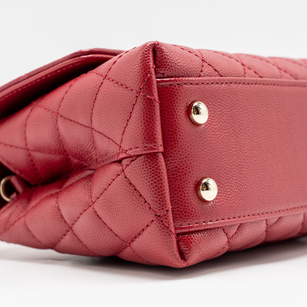 chanel-small-coco-handle-caviar-red-lghw-microchip