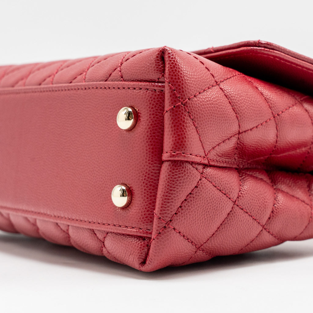 chanel-small-coco-handle-caviar-red-lghw-microchip