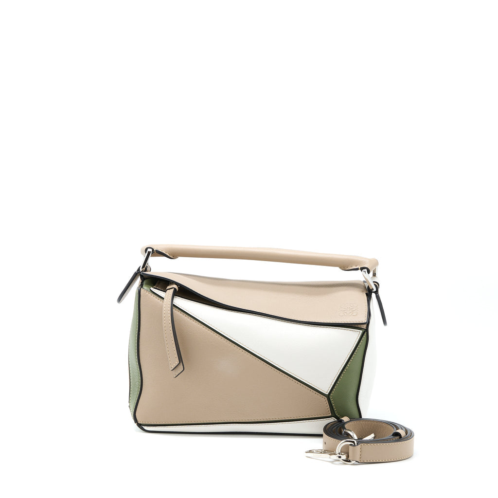 loewe-small-puzzle-colorblock-beige-white-green-shw
