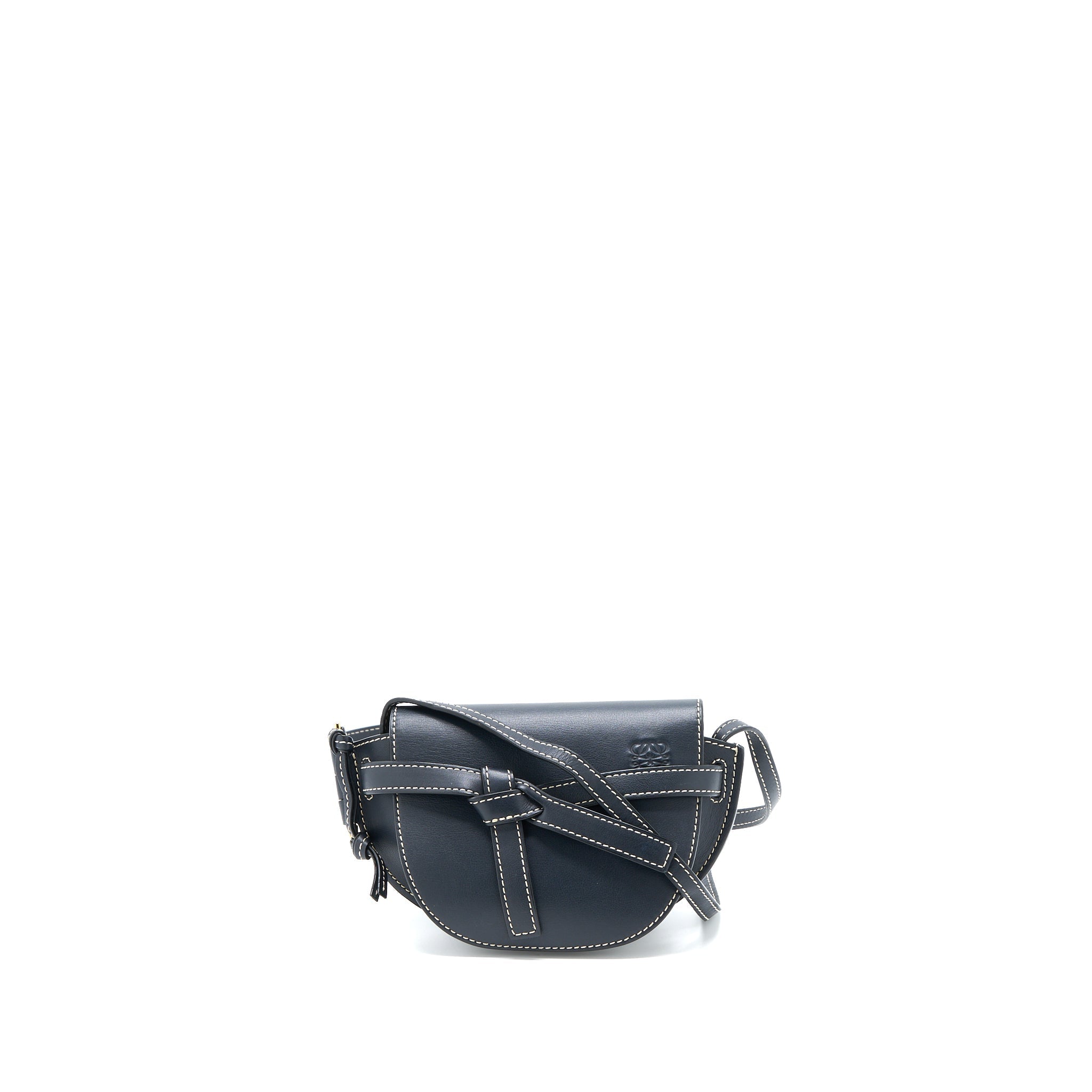 loewe-mini-gate-calfskin-navy-ghw