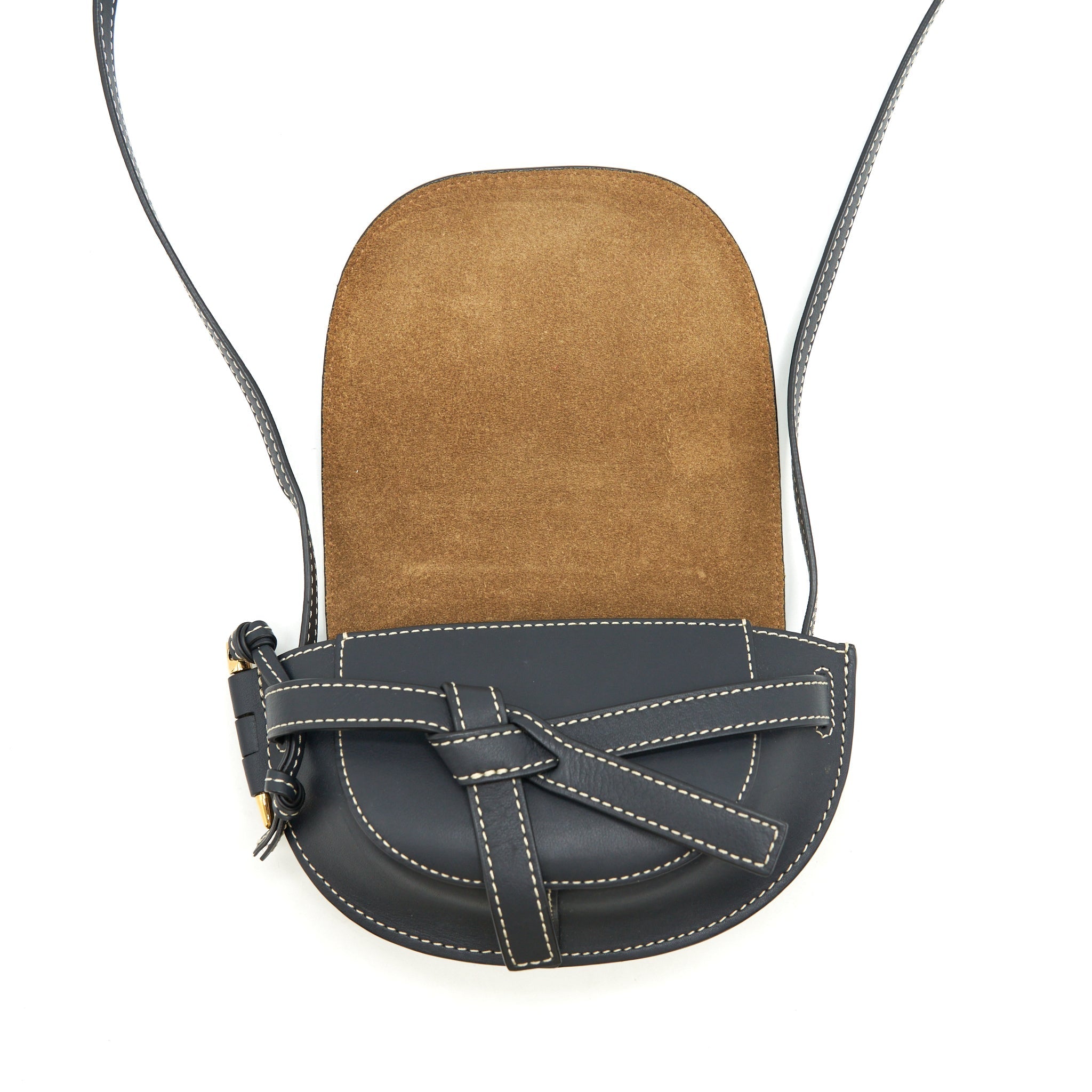 loewe-mini-gate-dual-bag-calfskin-black-ghw