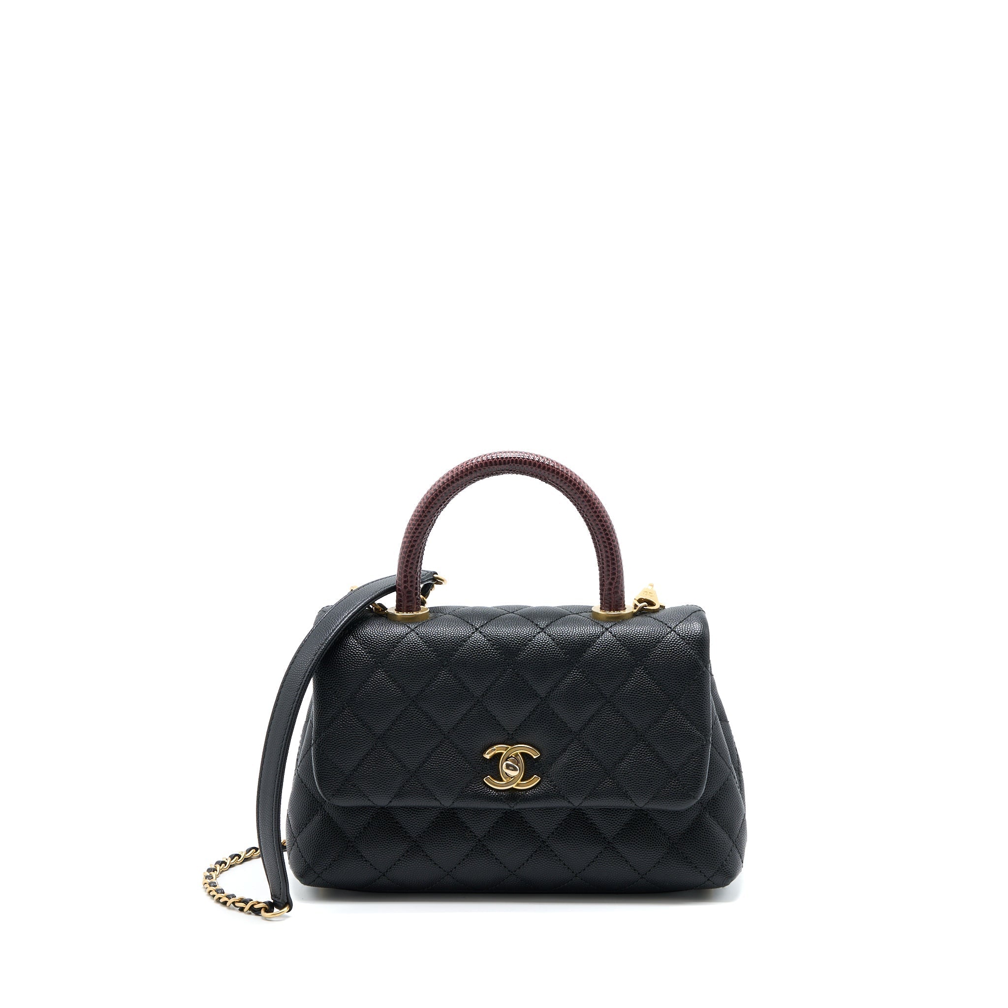 chanel-small-coco-handle-caviar-with-lizard-handle-black-ghw