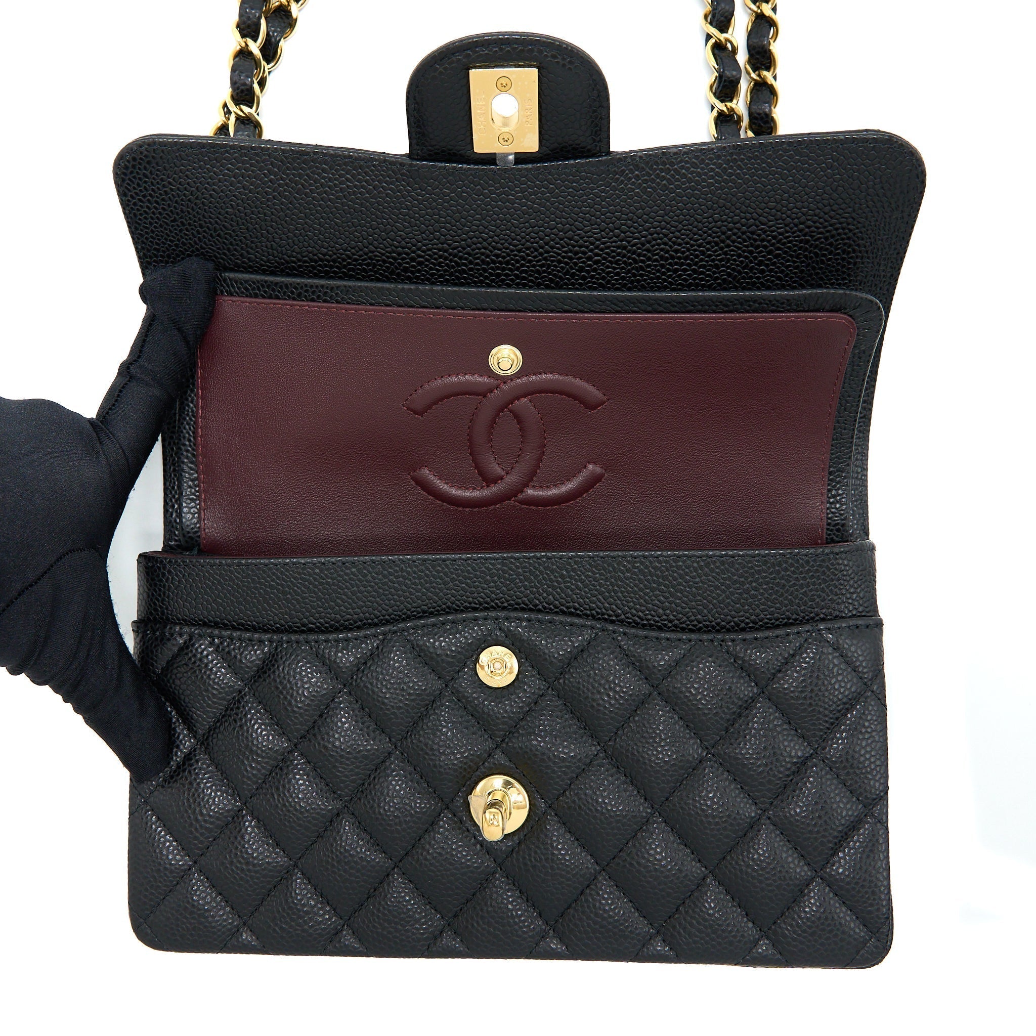 chanel-small-double-flap-bag-caviar-black-ghw-microchip