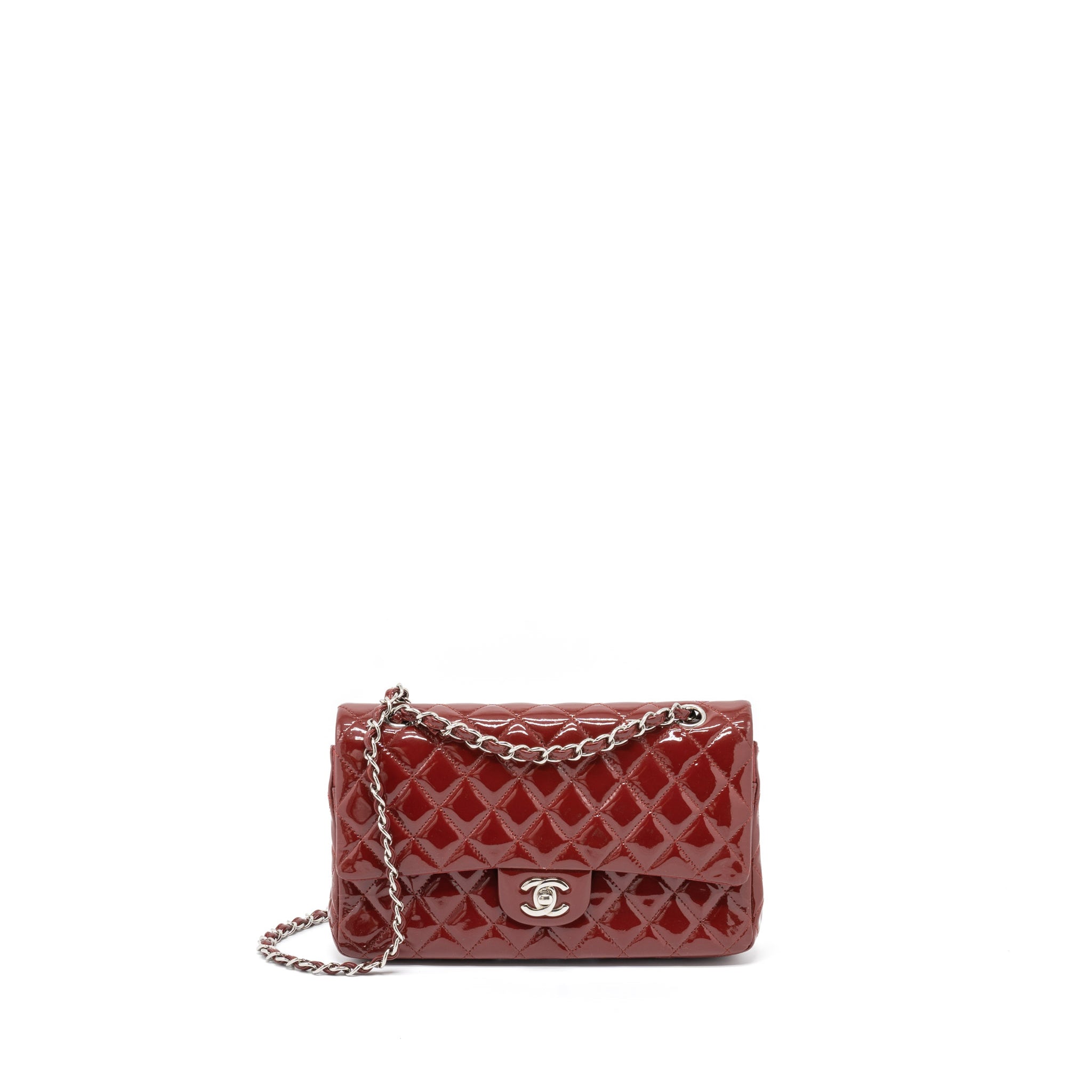 chanel-medium-classic-double-flap-bag-patent-red-shw