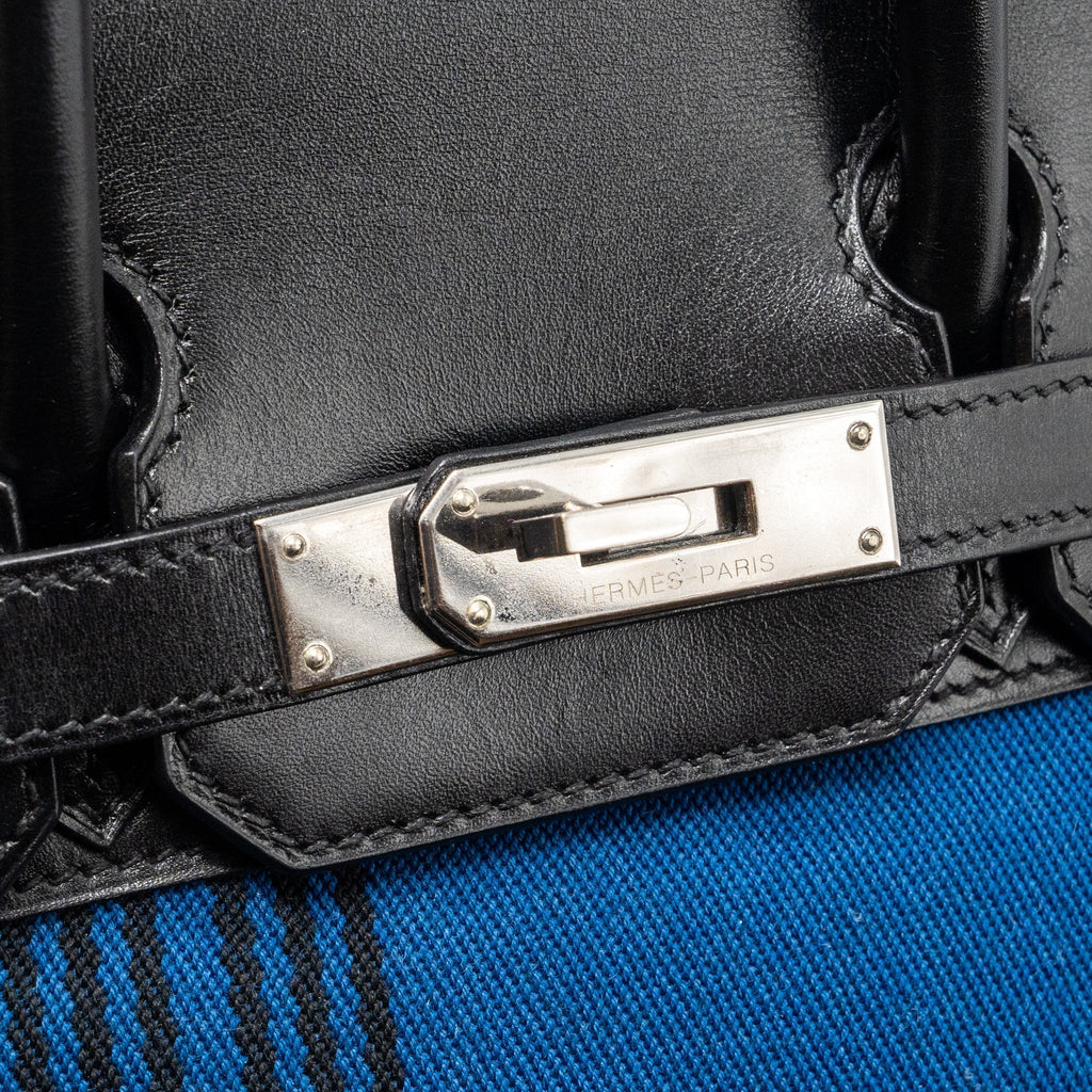 hermes-vintage-birkin-had-28-toile-potamus-black-blue-shw-stamp-square-j