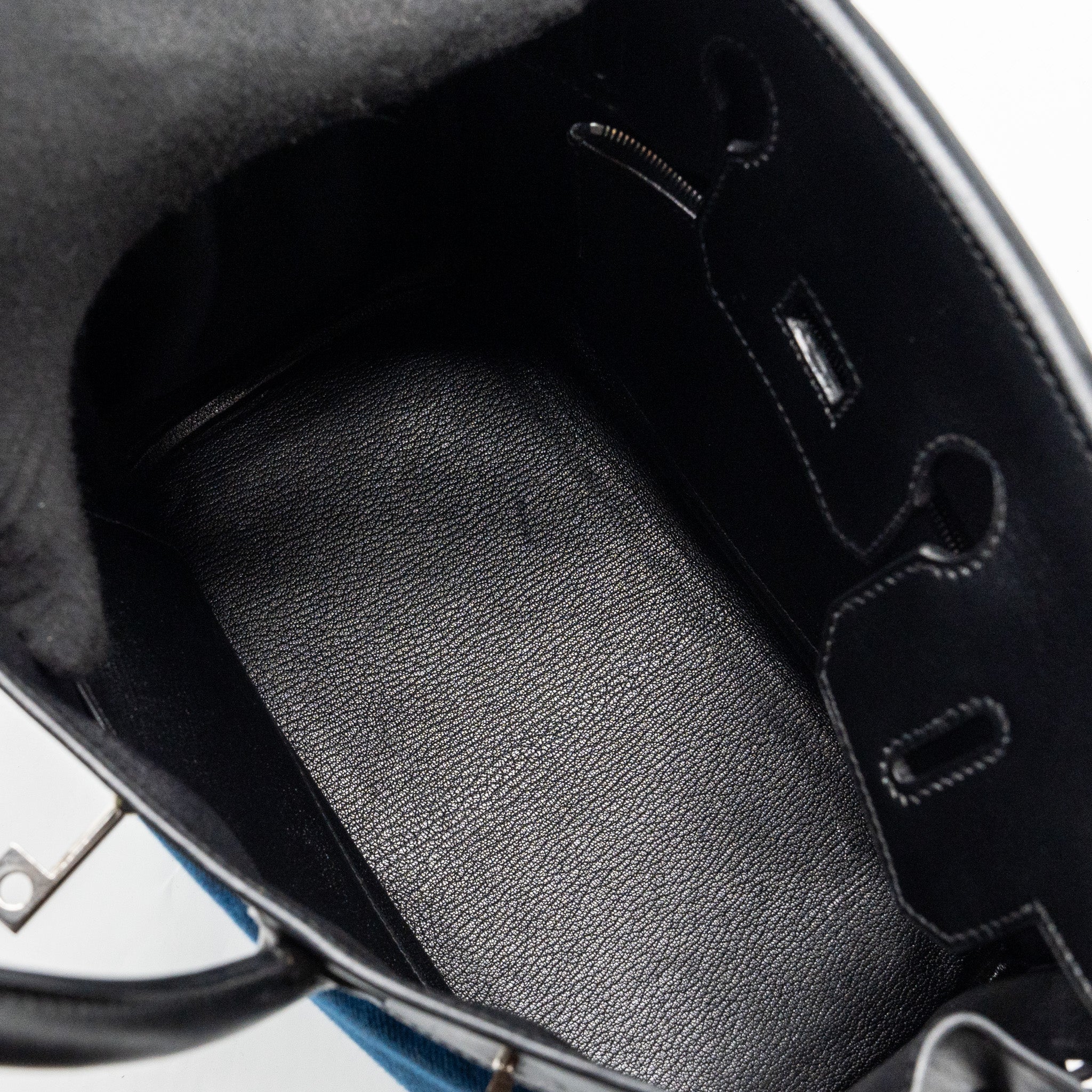 hermes-vintage-birkin-had-28-toile-potamus-black-blue-shw-stamp-square-j