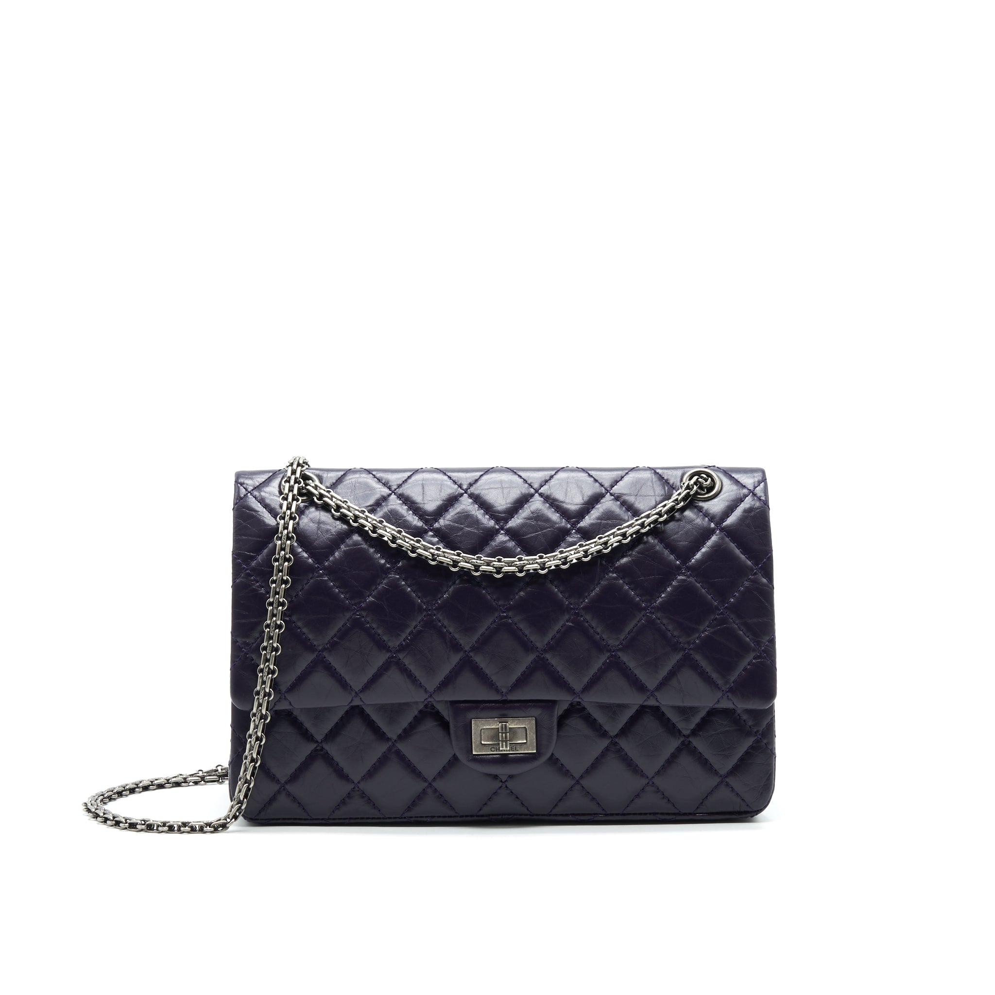 chanel-reissue-226-in-dark-purple-with-silver-ruthenium-hardware