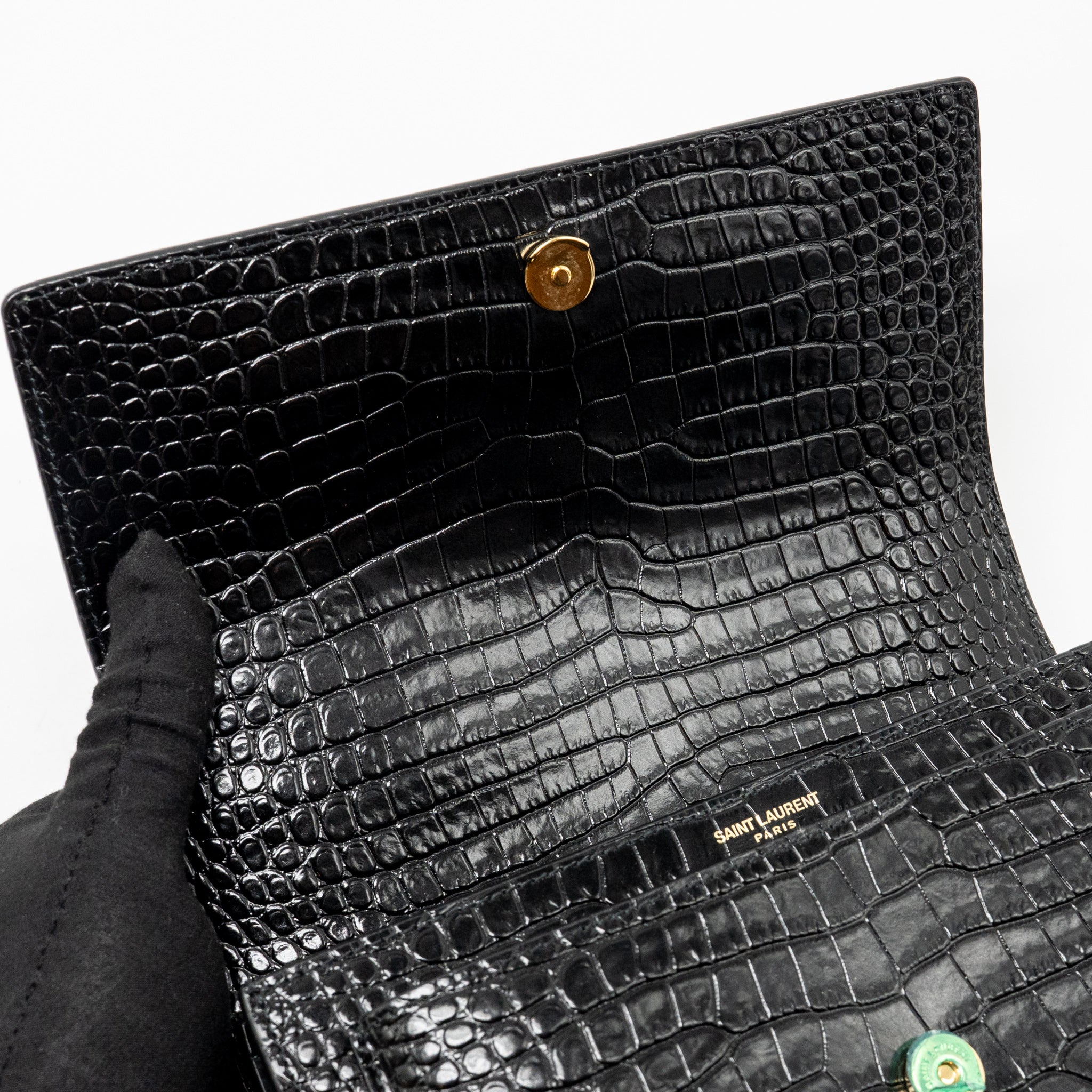 saint-laurent-ysl-sunset-medium-crocodile-embossed-calfskin-black-ghw