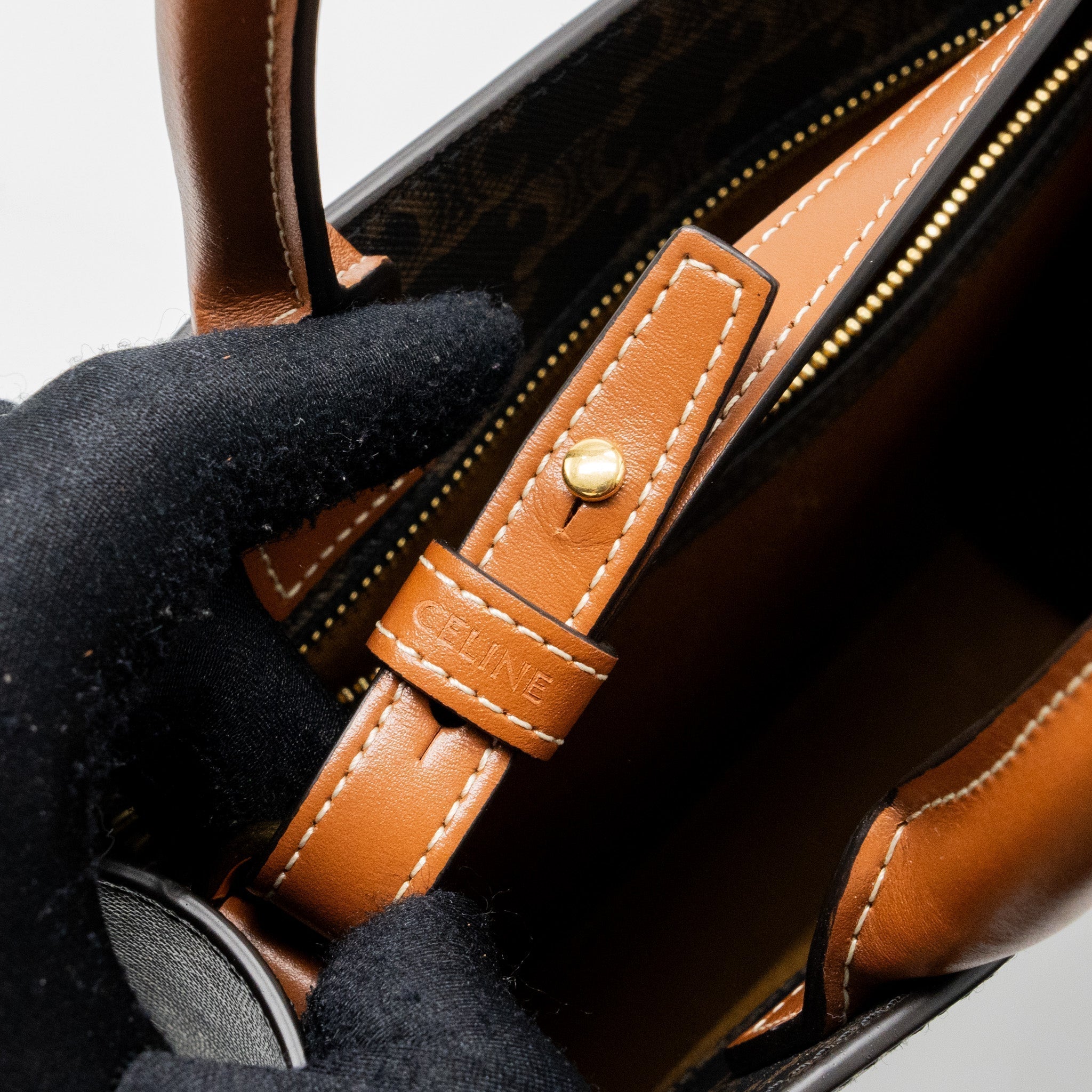 celine-small-cabas-vertical-in-triomphe-canvas-calfskin-tan-ghw