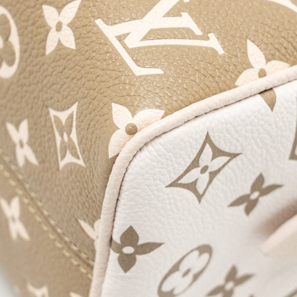 louis-vuitton-speedy-20-bandouliere-bicolour-monogram-empreinte-leather-khaki-beige-ghw-copy