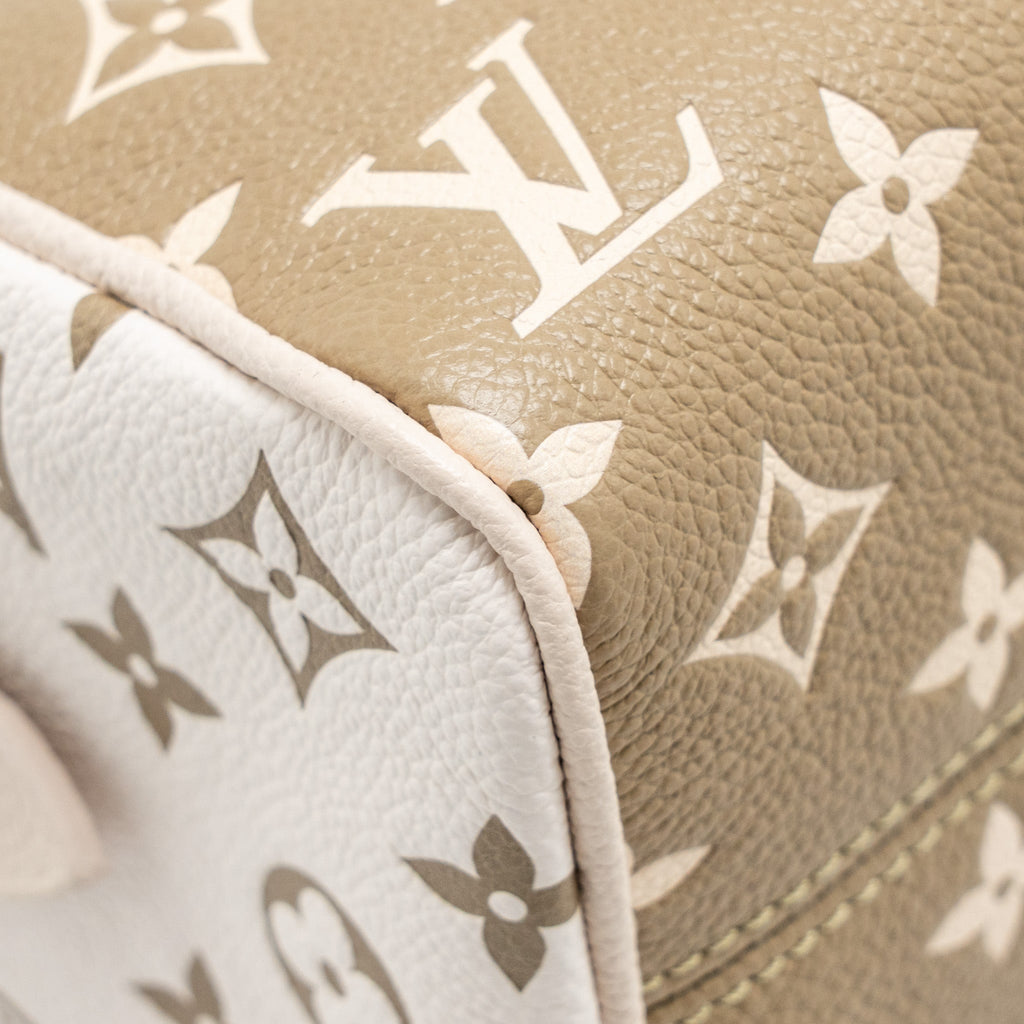 louis-vuitton-speedy-20-bandouliere-bicolour-monogram-empreinte-leather-khaki-beige-ghw-copy
