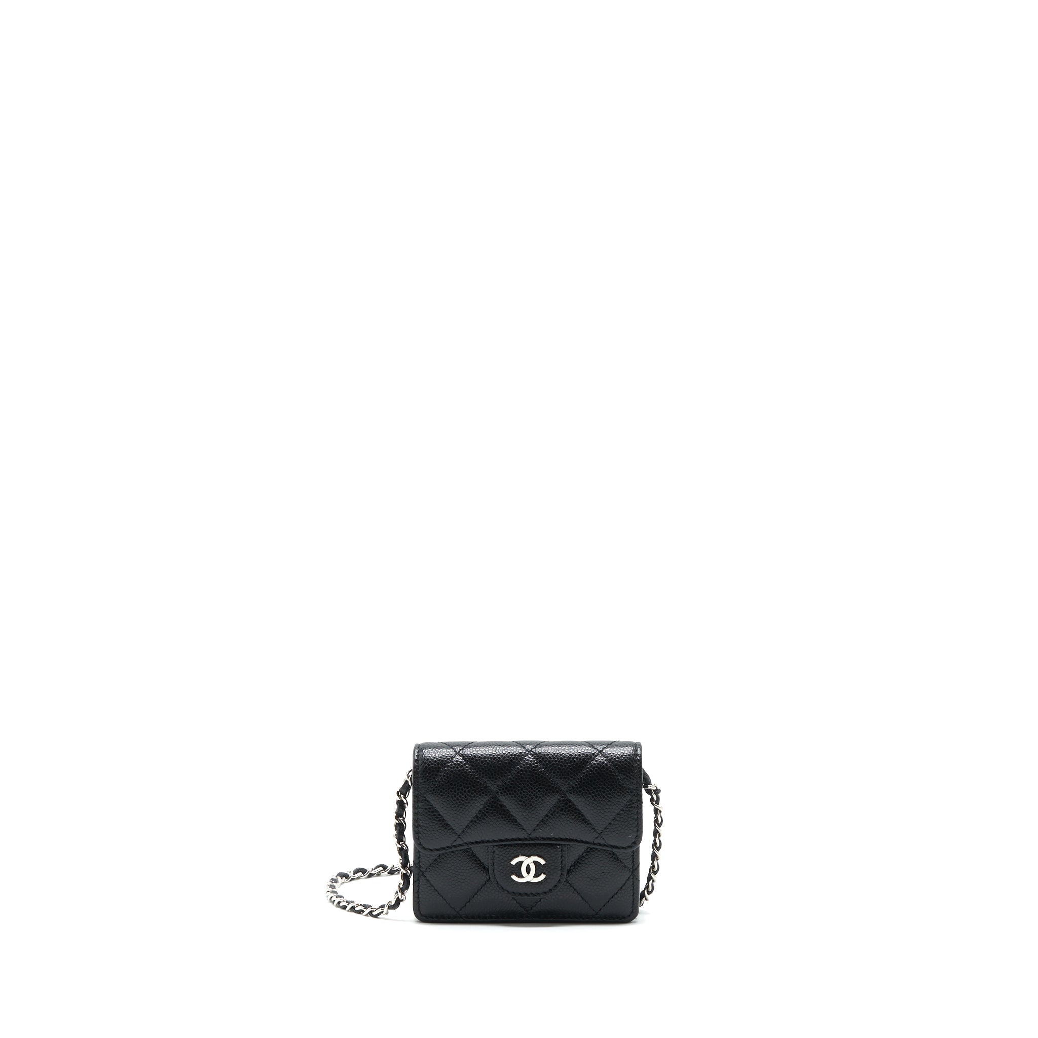 chanel-card-holder-with-chain-black-caviar-shw