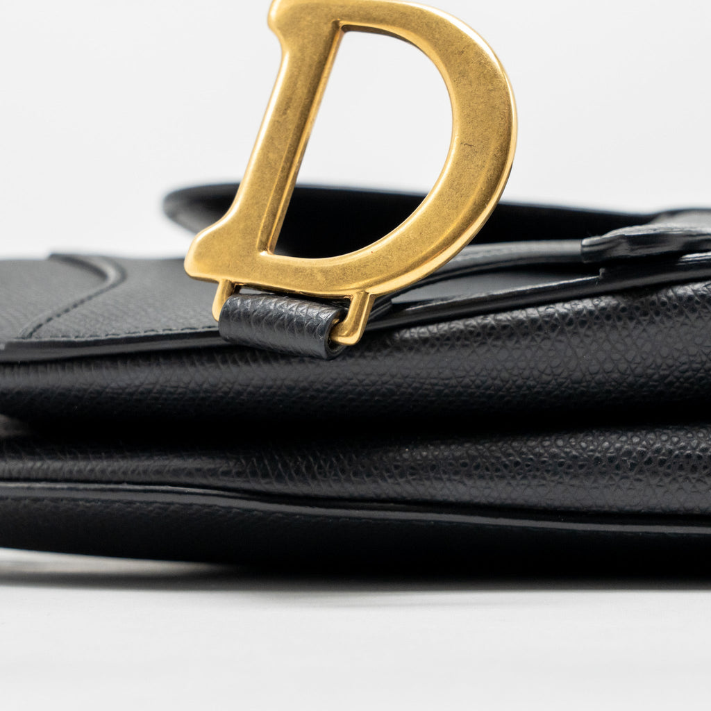 dior-mini-saddle-grained-calfskin-black-ghw
