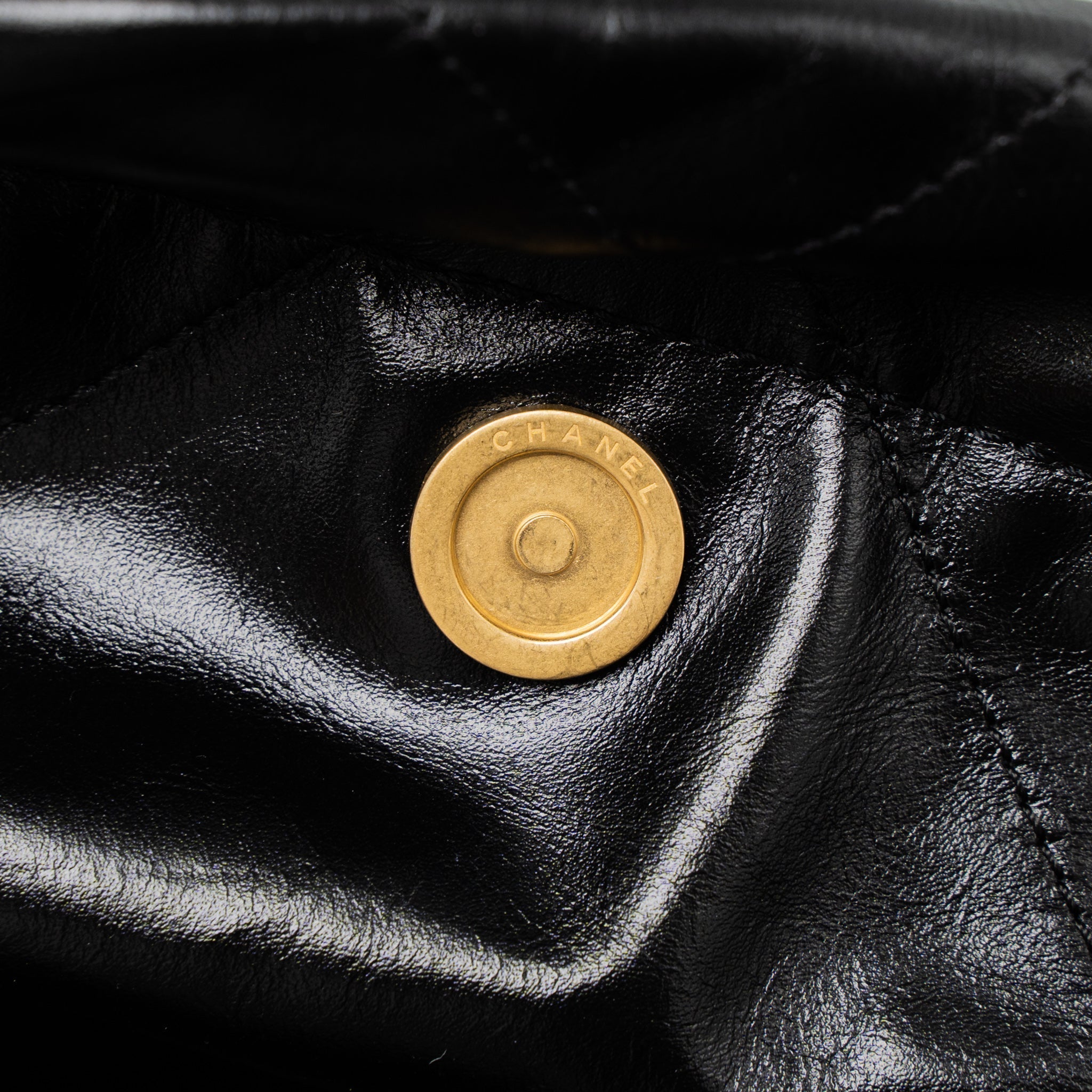 chanel-small-22-bag-gold-letter-shiny-calfskin-black-brushed-ghw-microchip