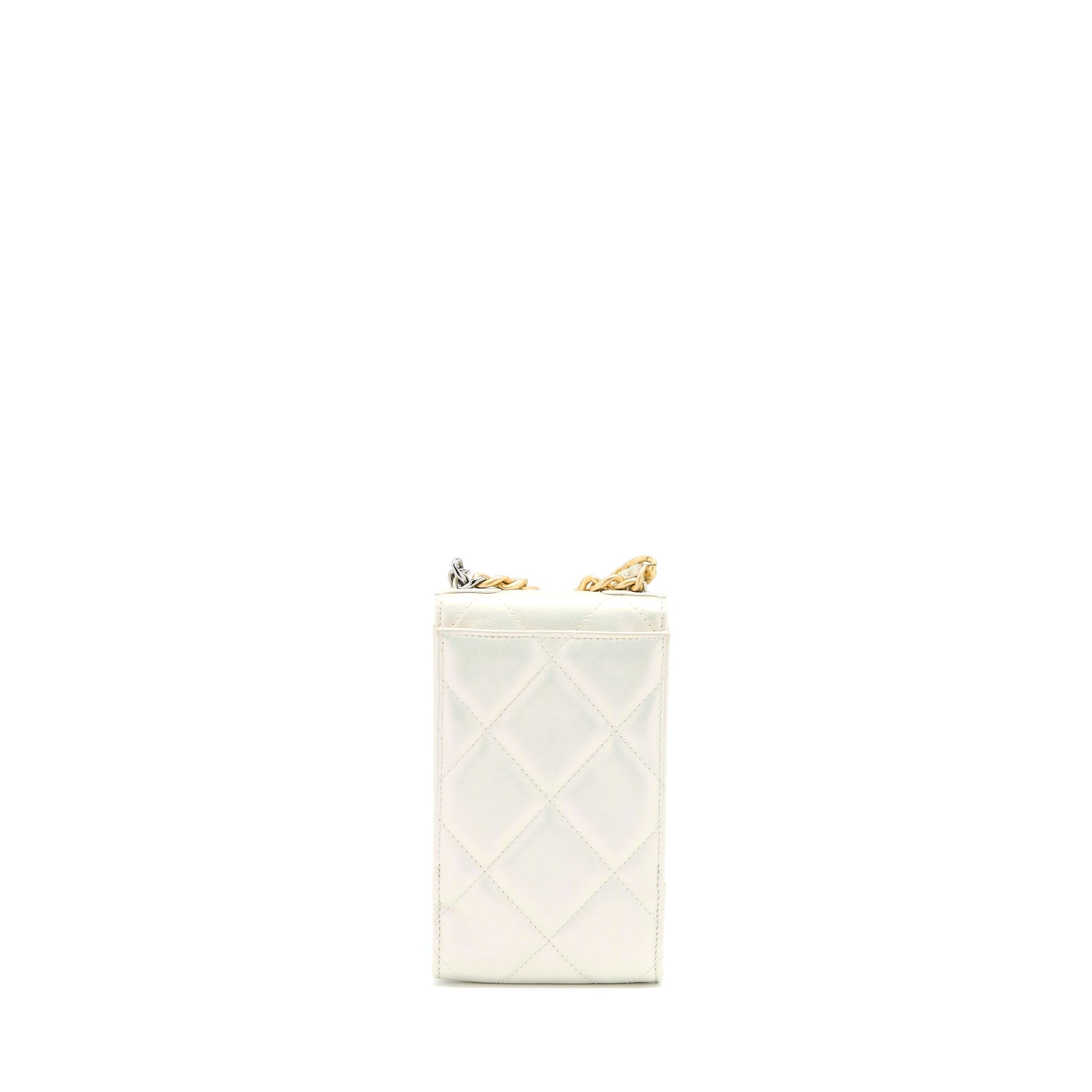 chanel-19-phone-pouch-with-chain-iridescent-whtie-ghw