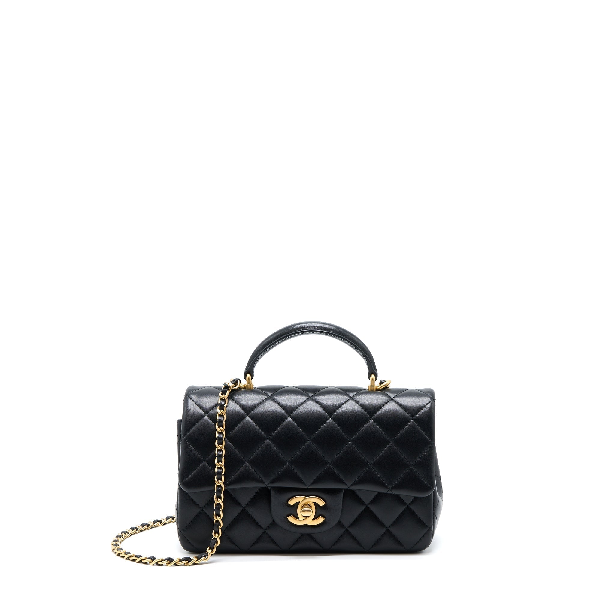 chanel-21k-top-handle-mini-rectangular-flap-bag-lambskin-black-brushed-ghwmicrochip