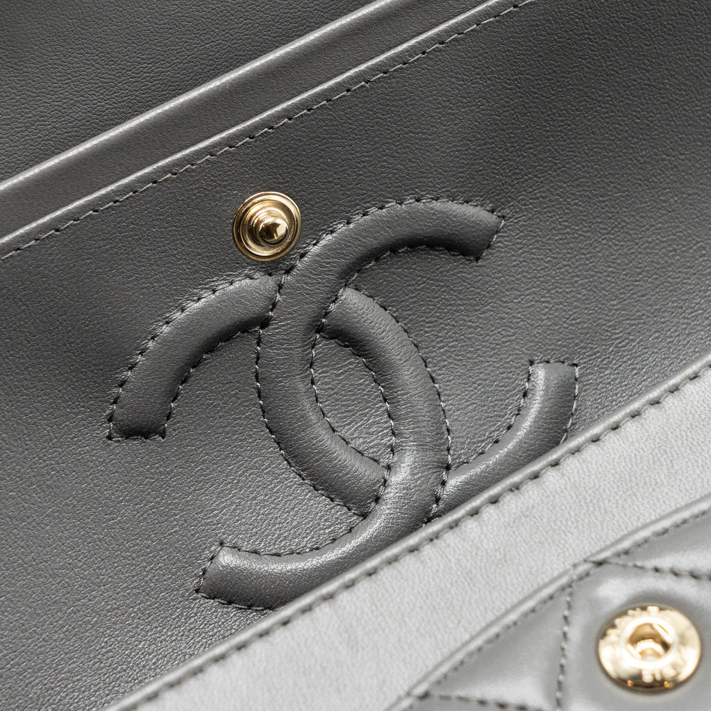 chanel-22a-small-classic-double-flap-bag-lambskin-grey-lghwmicrochip-copy