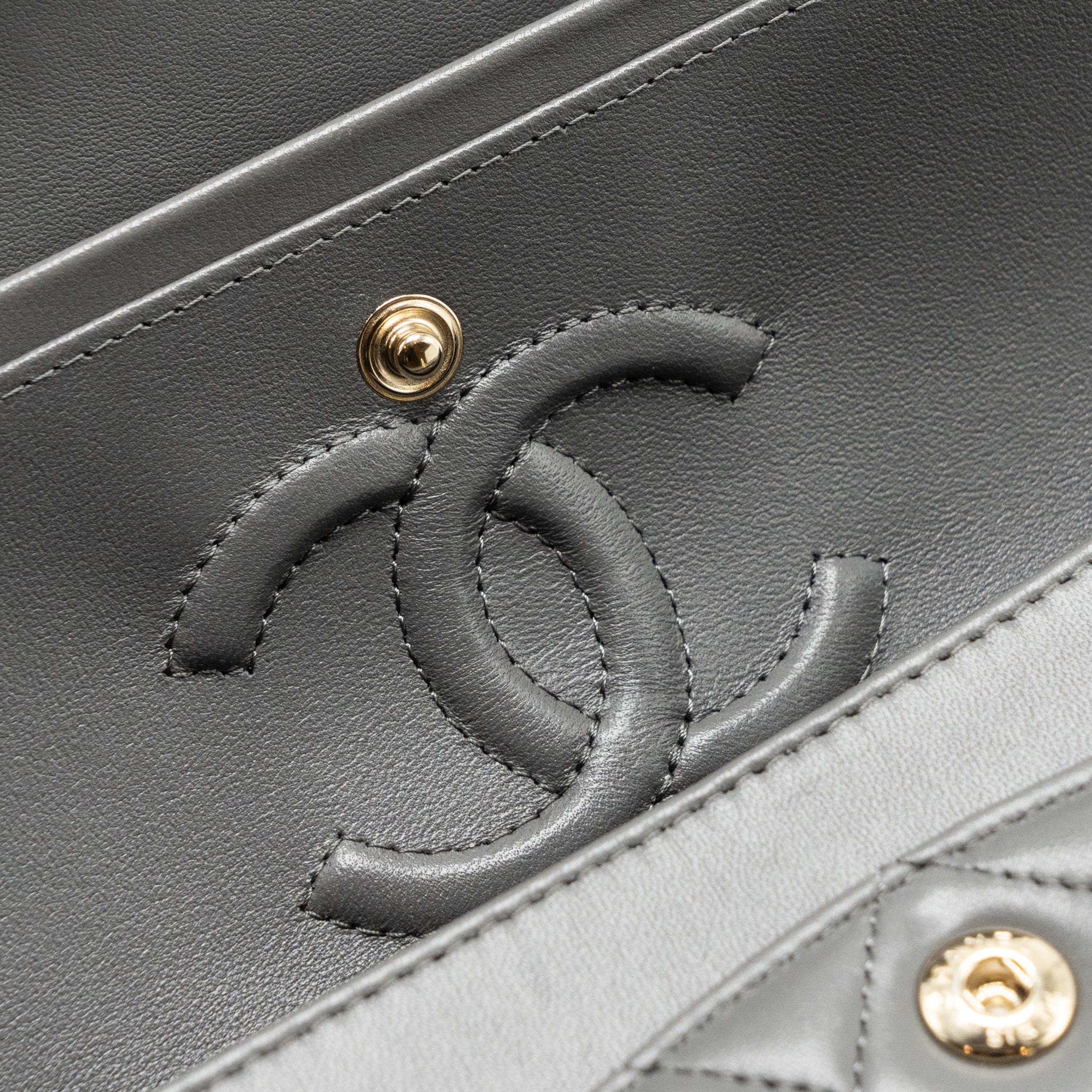 chanel-22a-small-classic-double-flap-bag-lambskin-grey-lghwmicrochip-copy