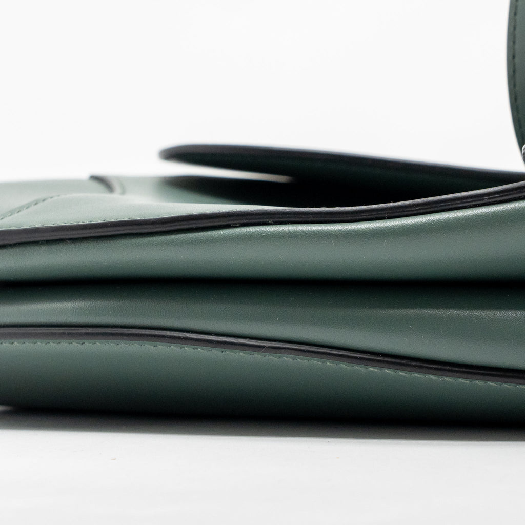 dior-medium-saddle-bag-calfskin-dark-green-ghw