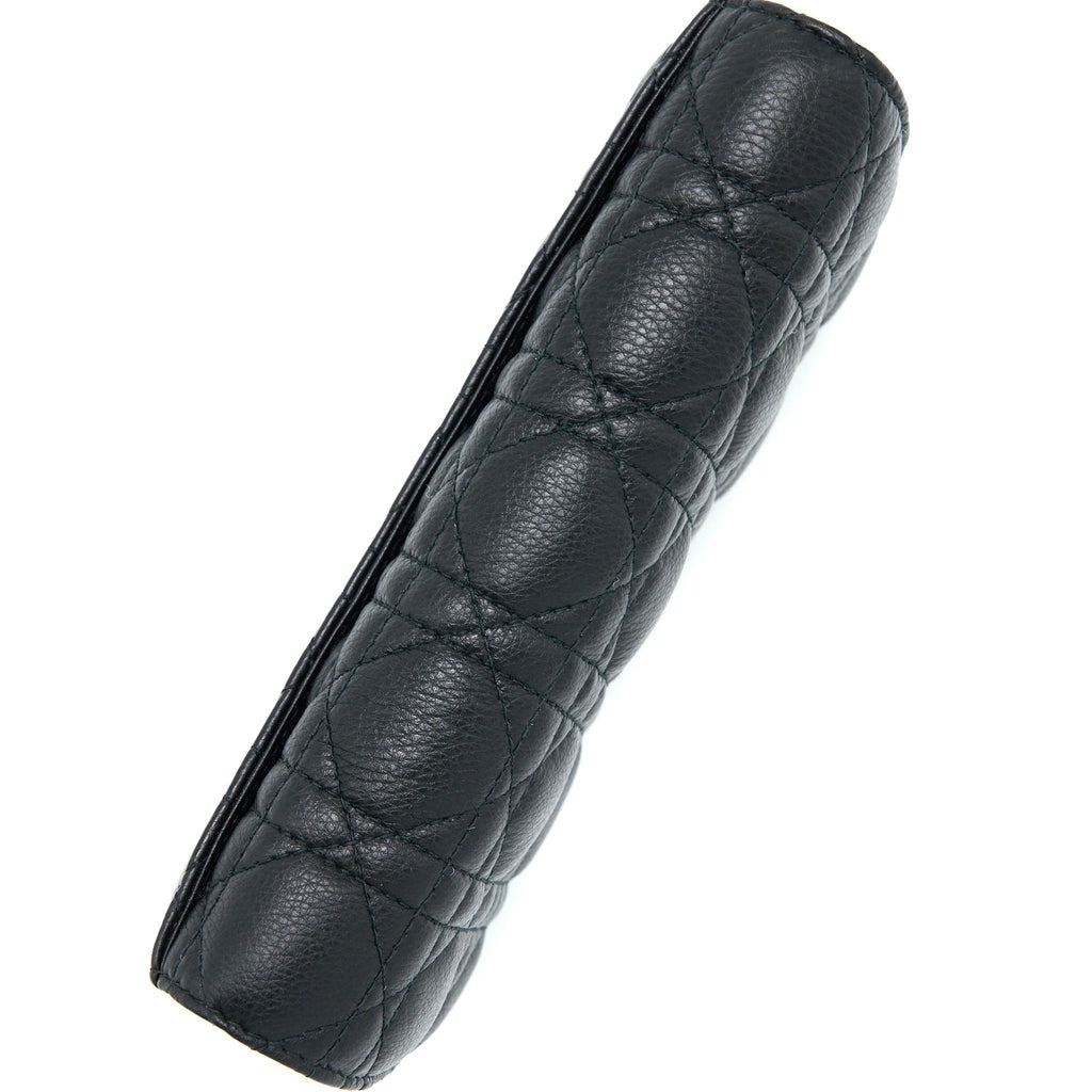 dior-caro-pouch-cannage-calfskin-black-ghw