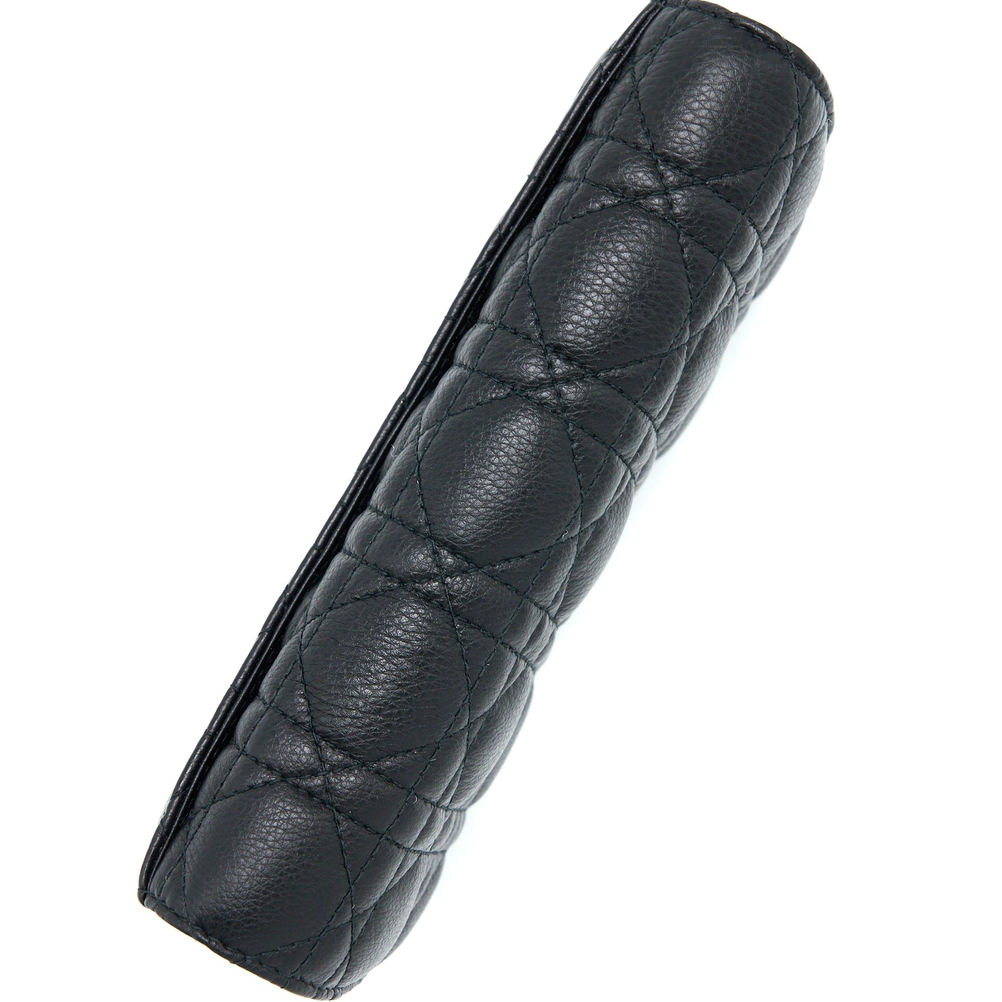 dior-caro-pouch-cannage-calfskin-black-ghw