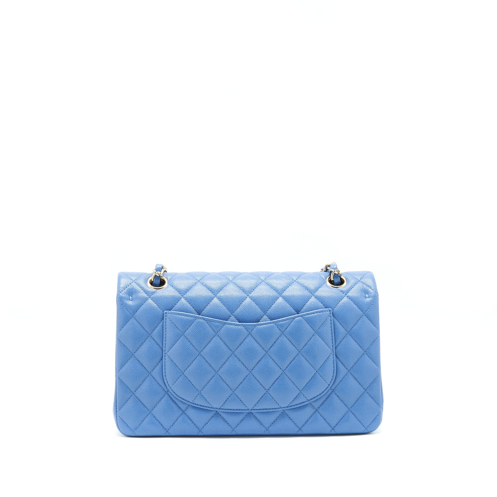 chanel-medium-classic-double-flap-25cm-blue-caviar-lghw