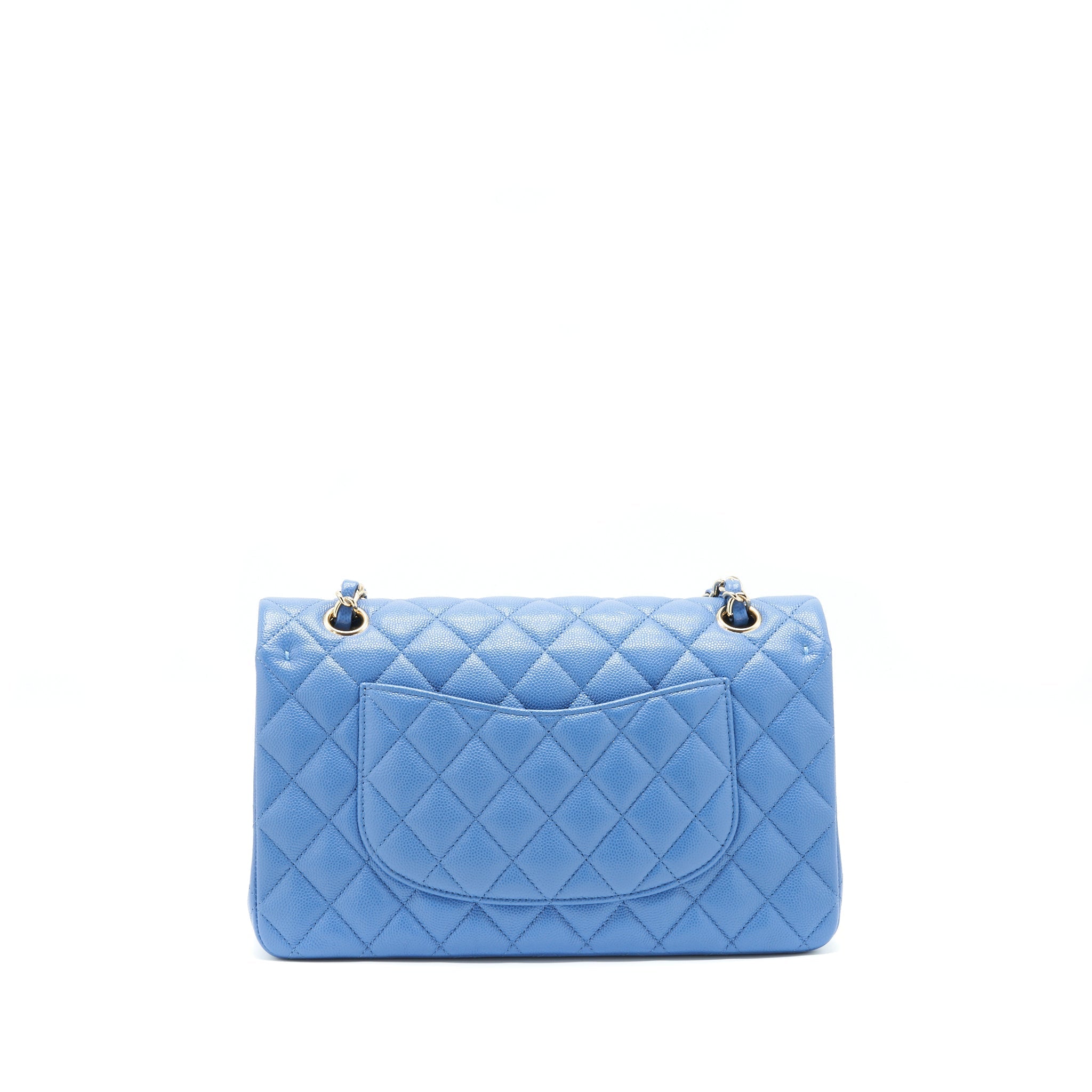 chanel-medium-classic-double-flap-25cm-blue-caviar-lghw