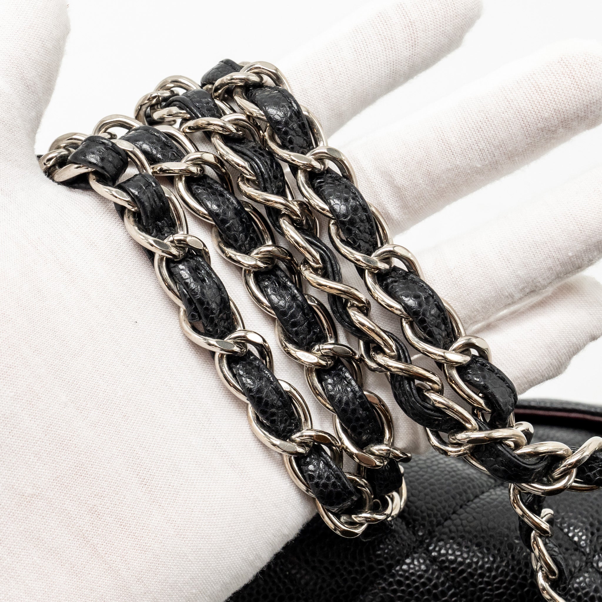chanel-maxi-classic-double-flap-bag-caviar-black-shw