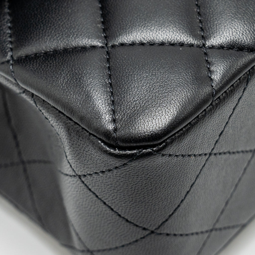 chanel-small-classic-double-flap-bag-lambskin-black-ghwmicrochip