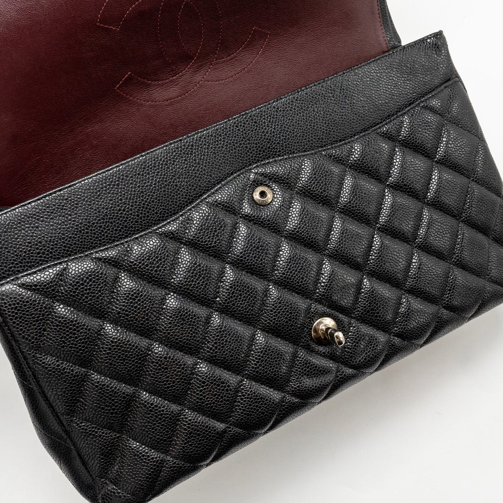chanel-maxi-classic-double-flap-bag-caviar-black-shw