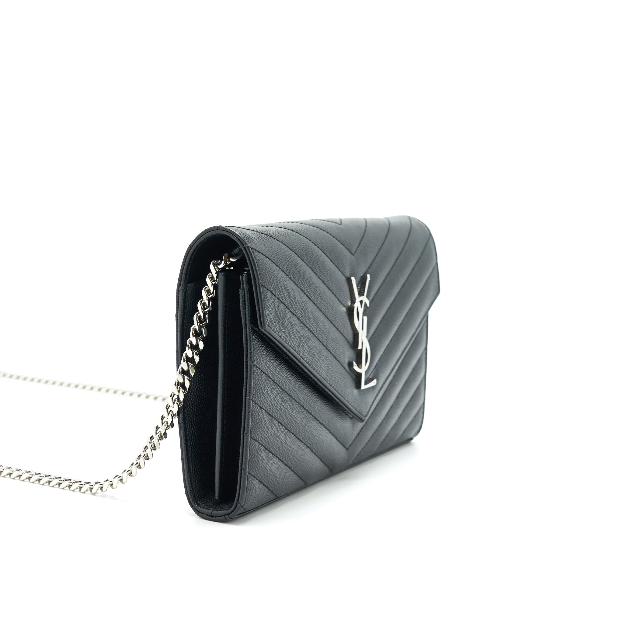 saint-laurent-envelope-chain-wallet-black-with-shw