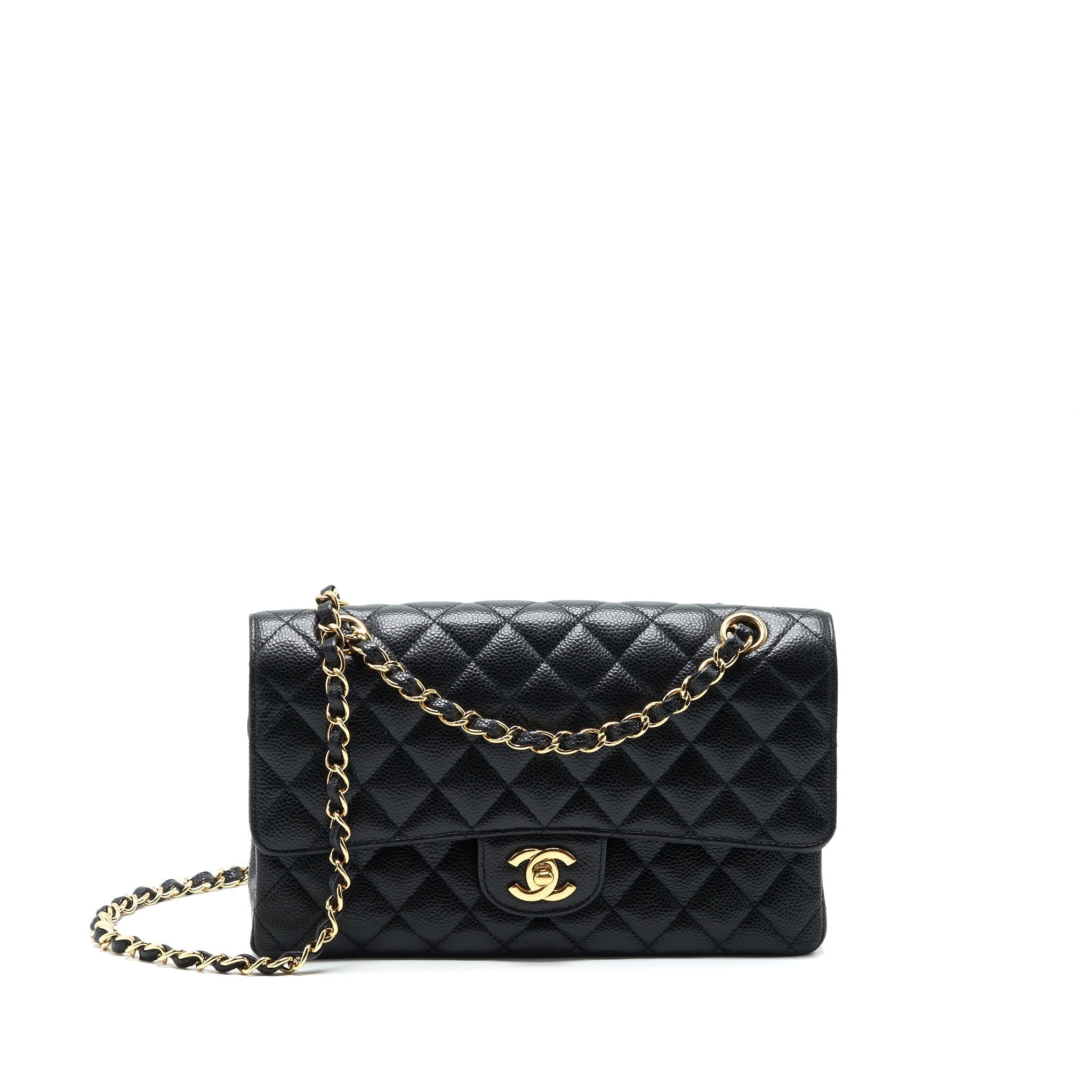 chanel-classic-double-flap-medium-black-caviar-ghw