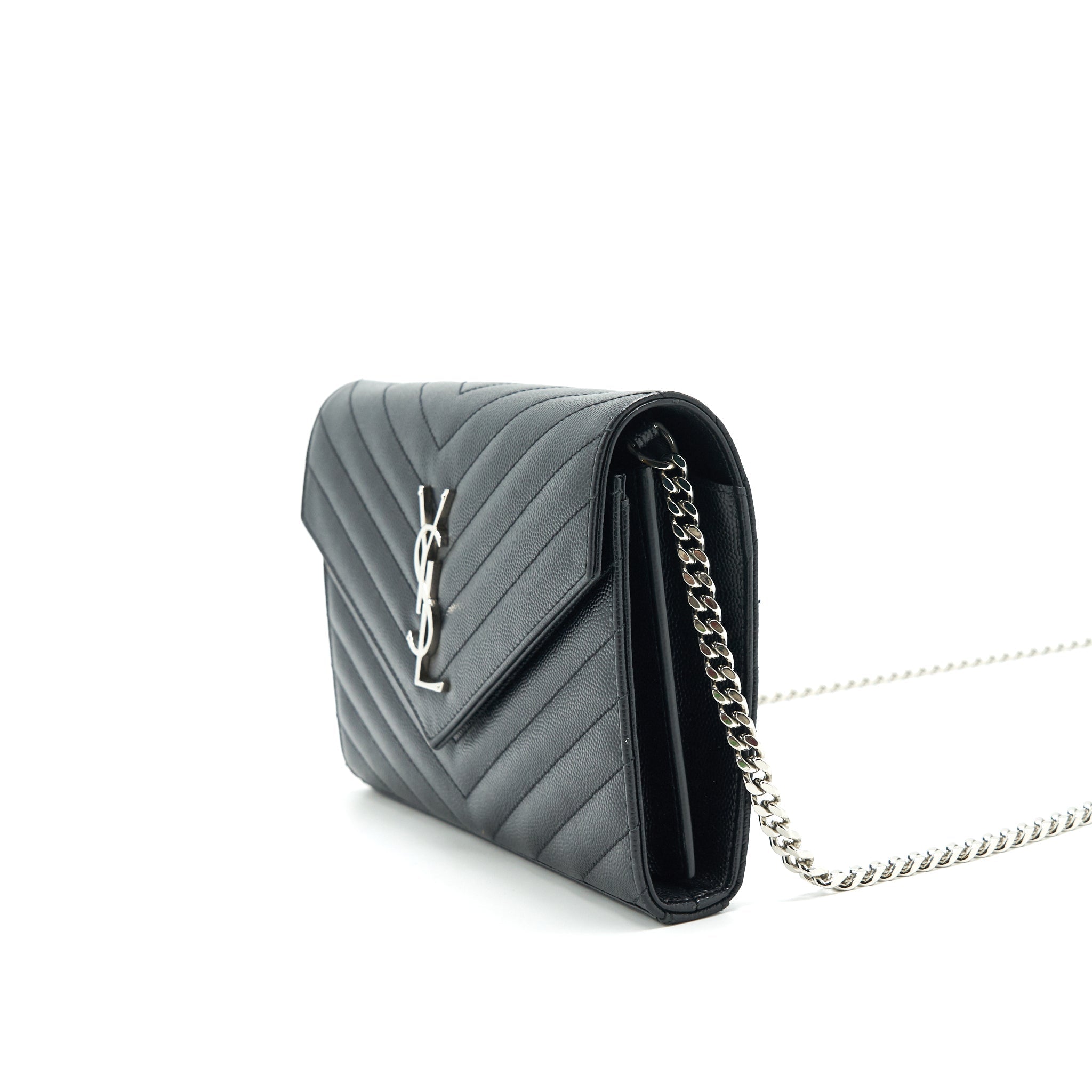 saint-laurent-envelope-chain-wallet-black-with-shw