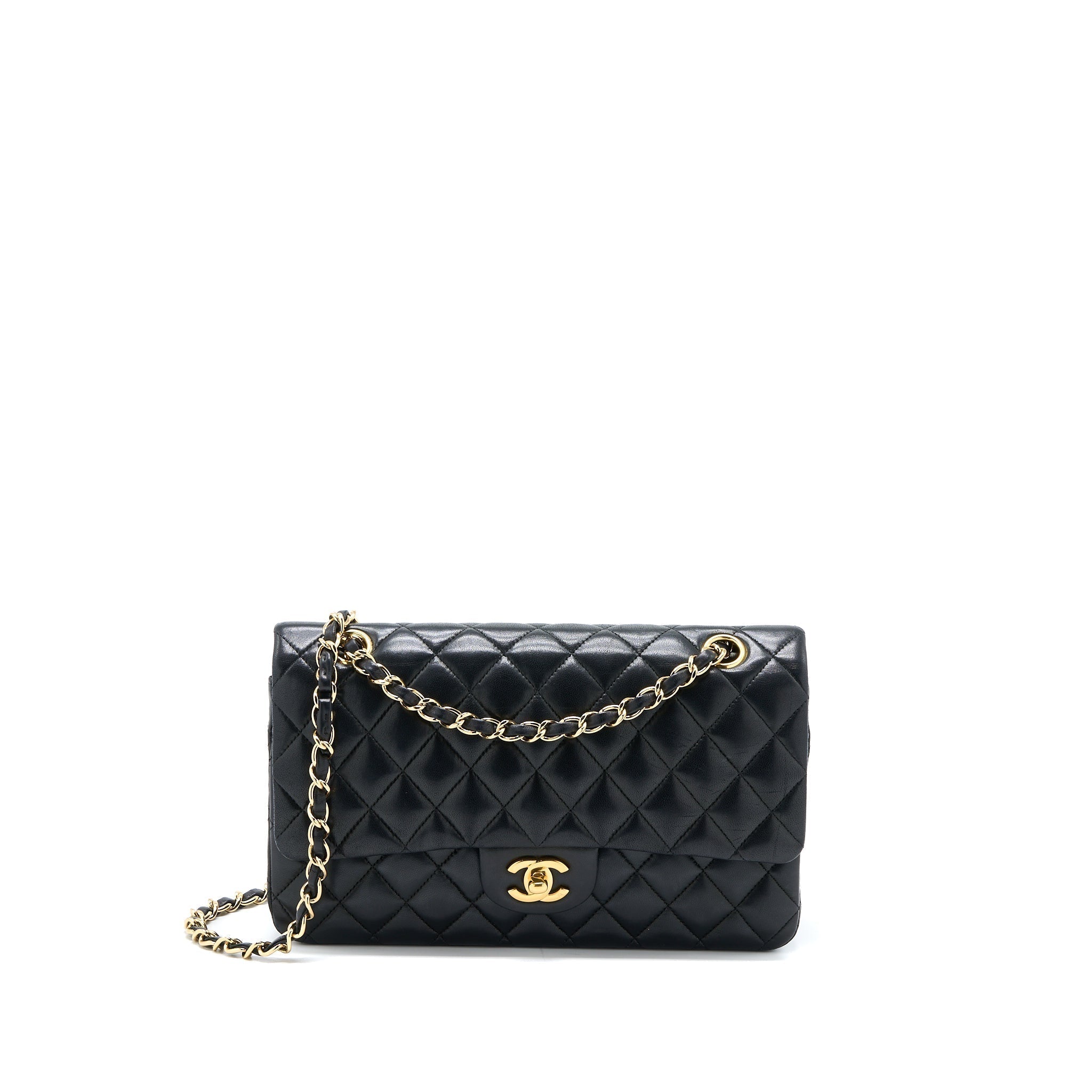 chanel-medium-classic-double-flap-bag-lambskin-black-ghw
