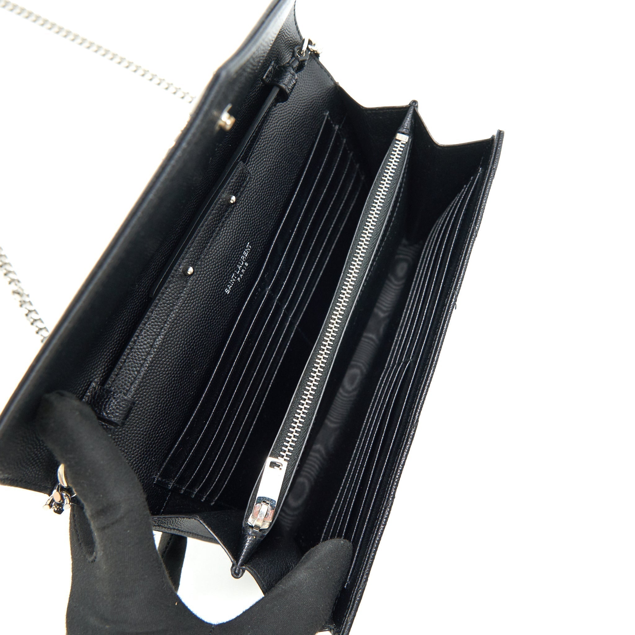 saint-laurent-envelope-chain-wallet-black-with-shw