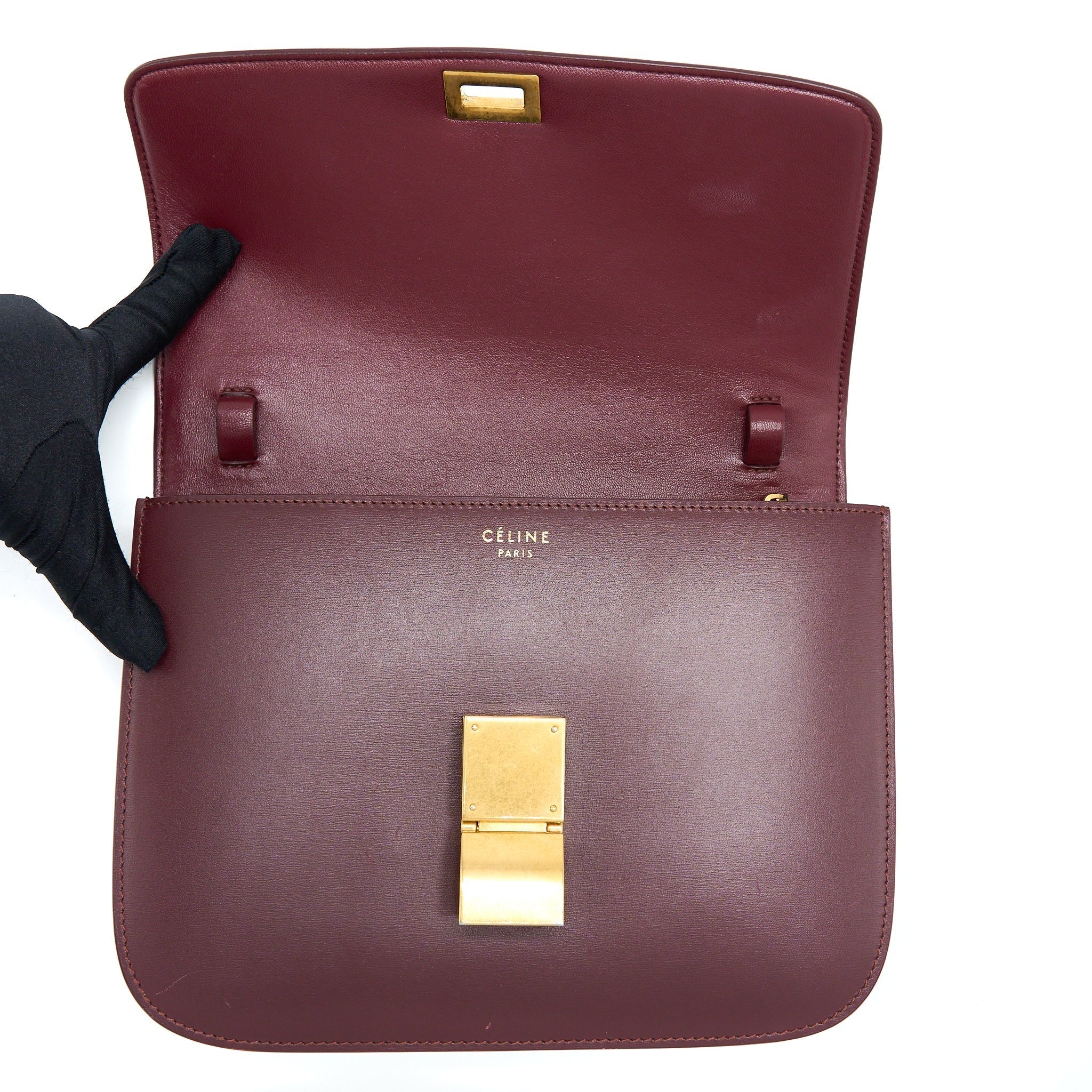 celine-classic-medium-box-calfskin-burgundy-ghw