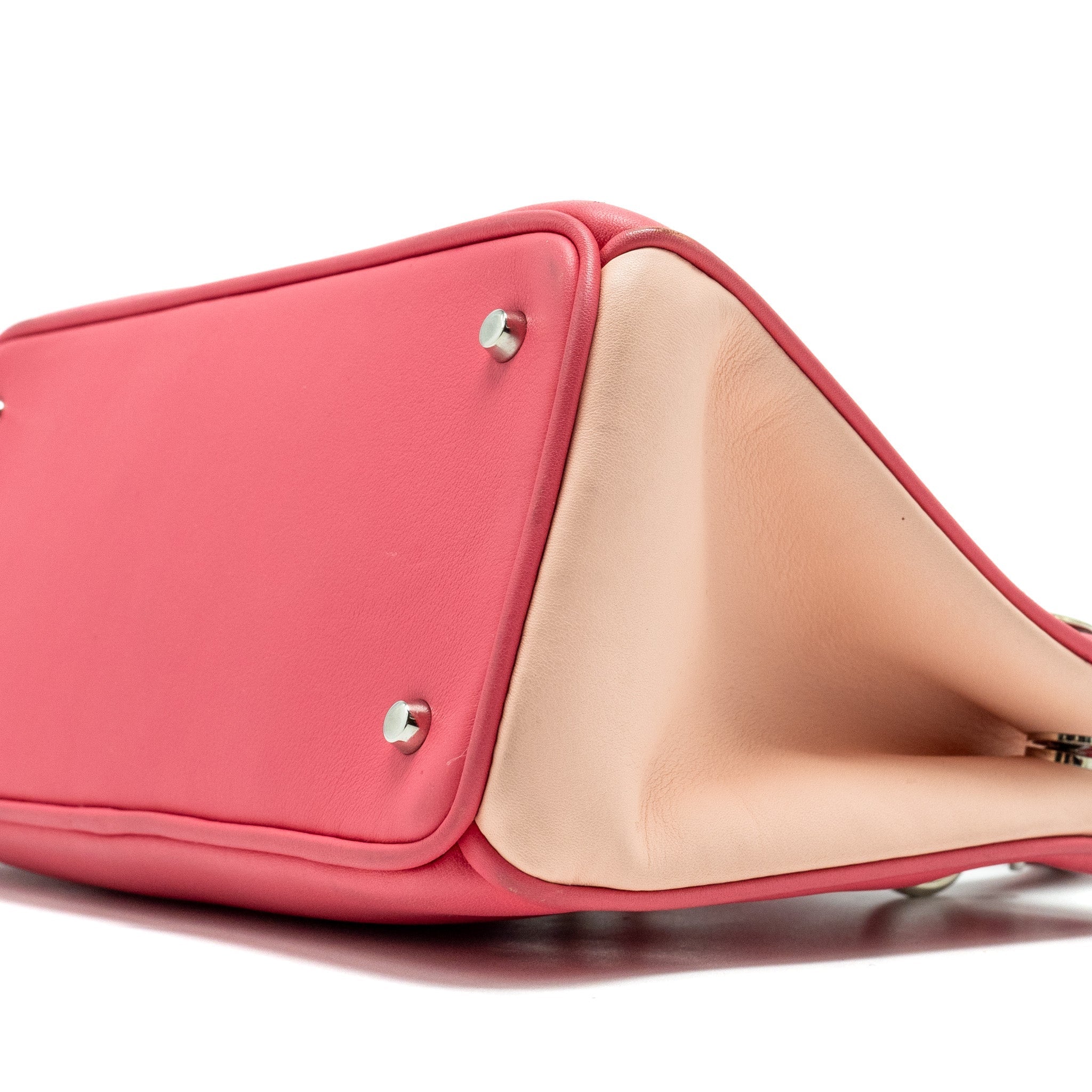 dior-mini-diorissimo-tote-bag-calfskin-dark-pink-light-pink-shw