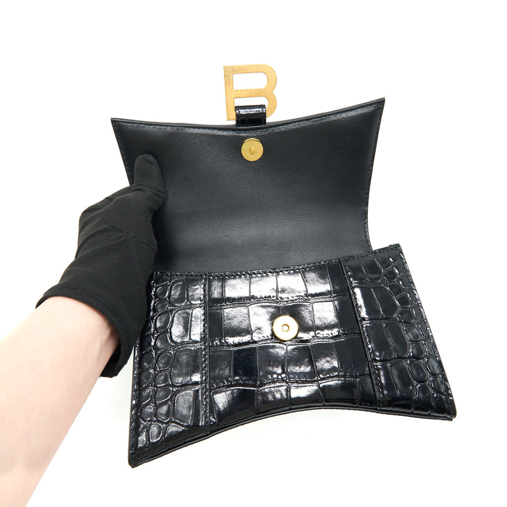 balenciaga-hourglass-xs-embossed-calfksin-black-ghw