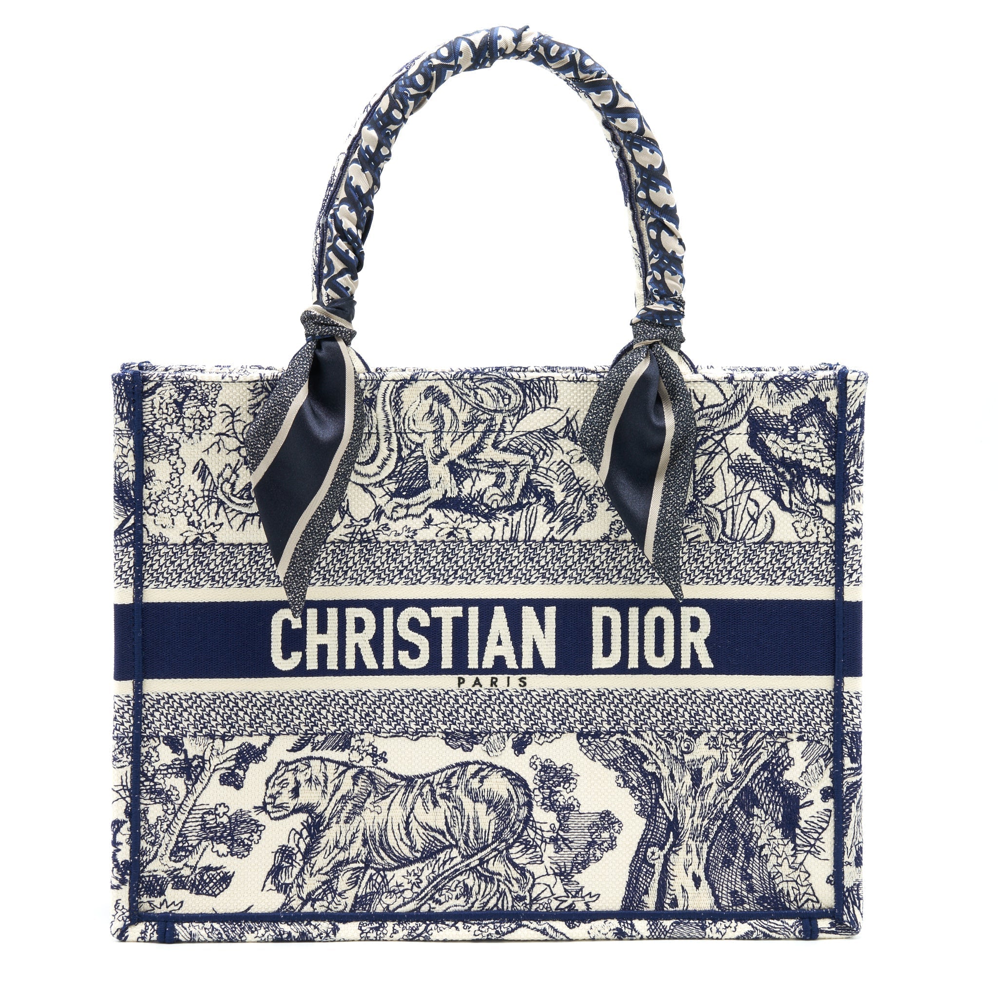 dior-small-book-tote-toile-de-jouy-navy-with-an-extra-silk-tilly-scarf