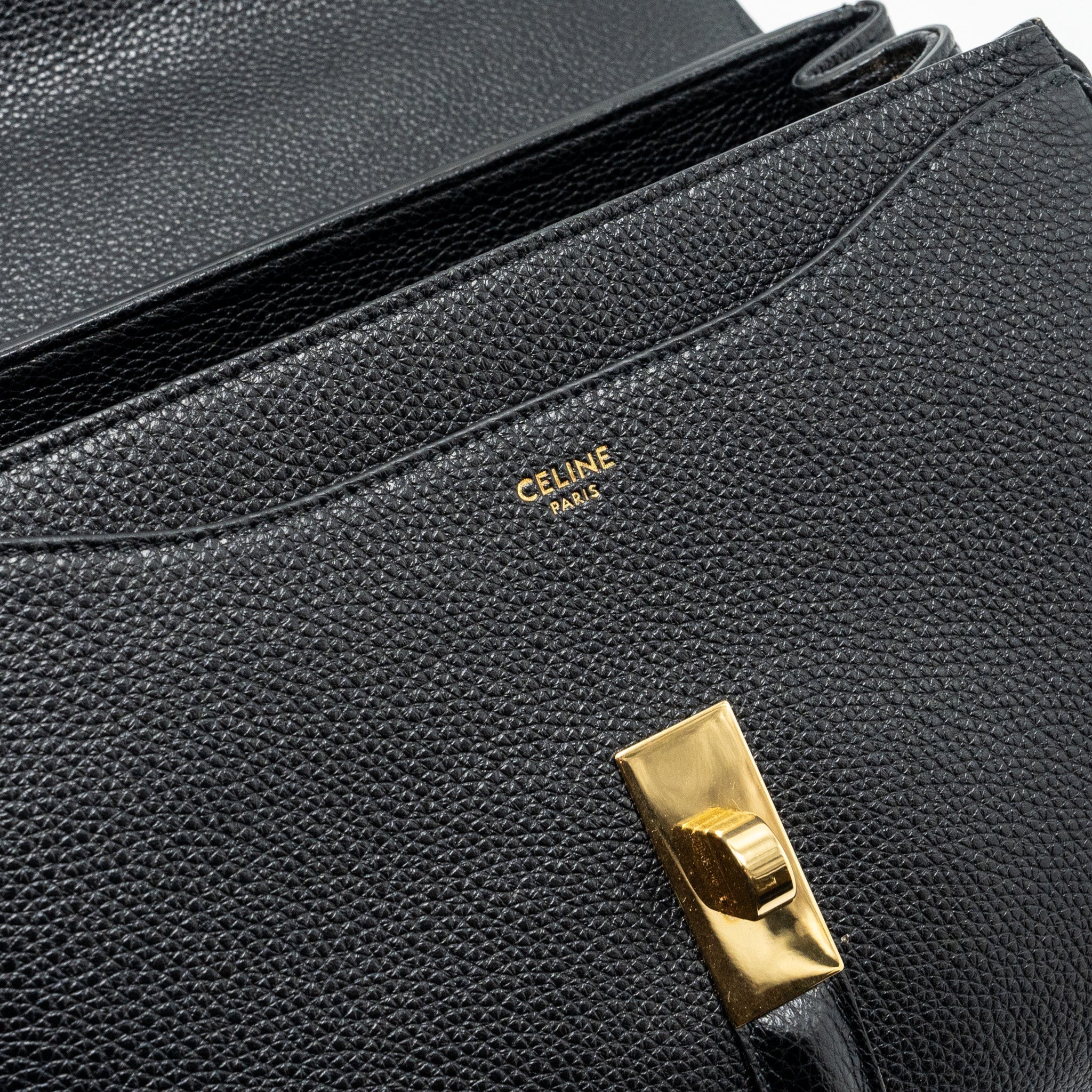 celine-small-16-bag-grained-calfskin-black-ghw