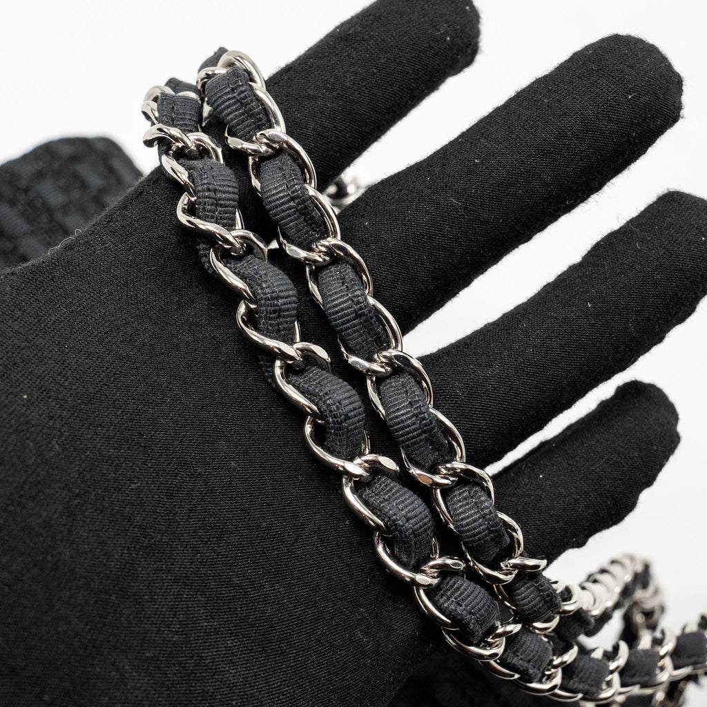 chanel-medium-classic-double-flap-bag-tweed-black-shw-copy