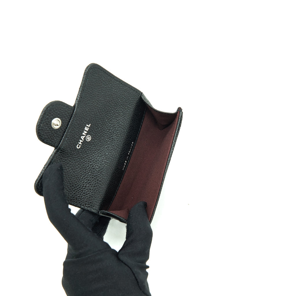 chanel-classic-flap-card-holder-caviar-black-shw