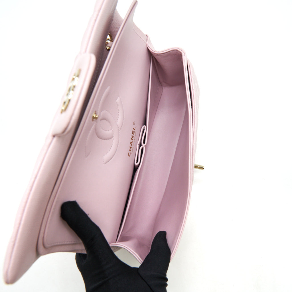 chanel-medium-classic-double-flap-bag-21s-caviar-light-pink-lghw