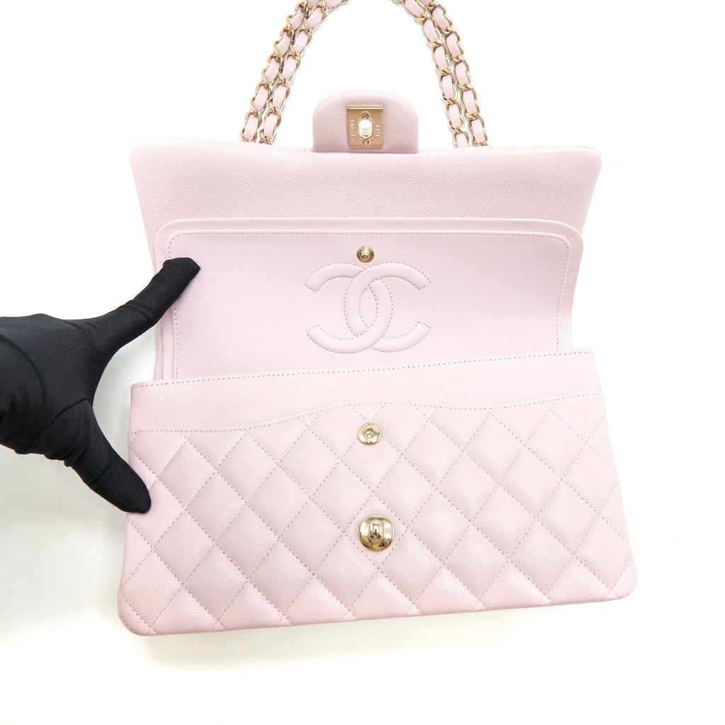 chanel-medium-classic-double-flap-bag-21s-caviar-light-pink-lghw