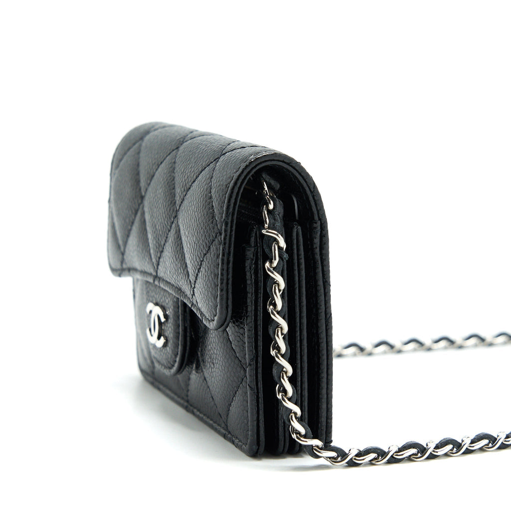 chanel-card-holder-with-chain-black-caviar-shw