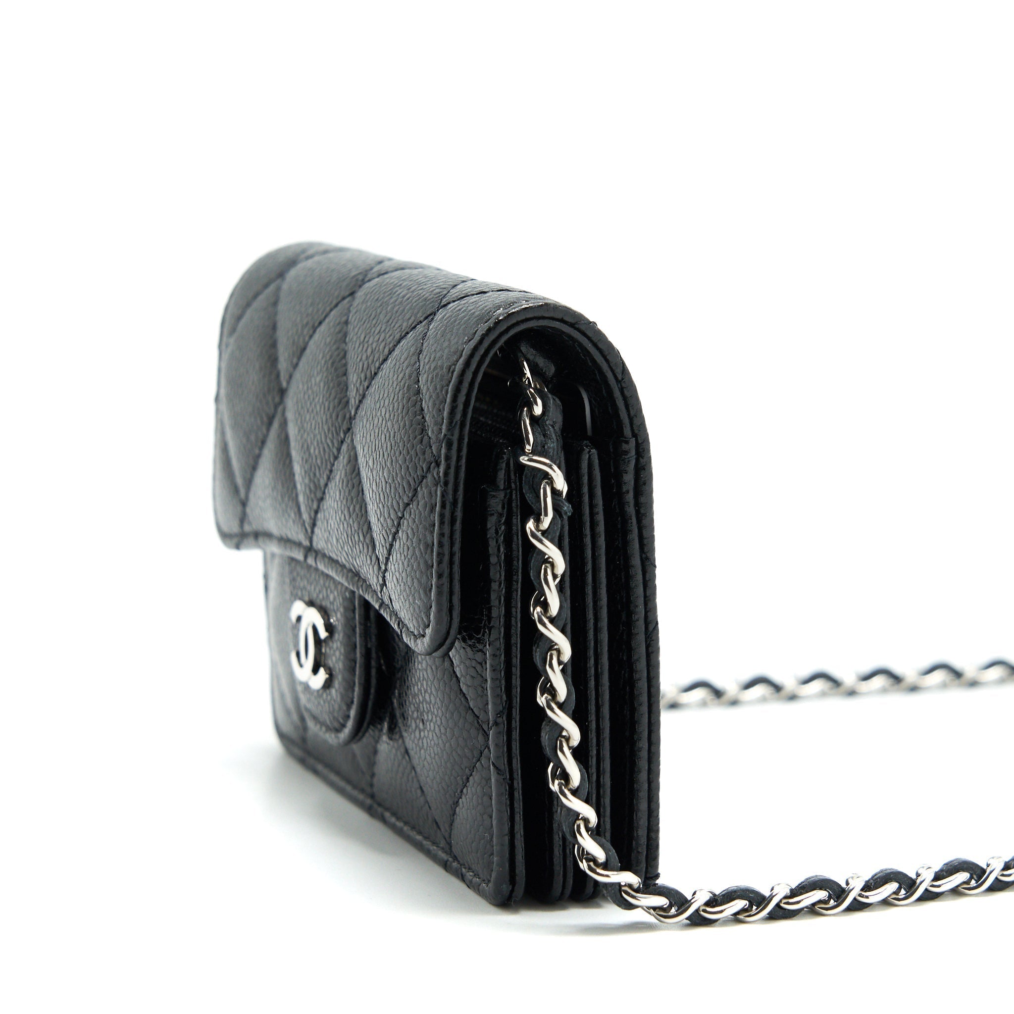 chanel-card-holder-with-chain-black-caviar-shw