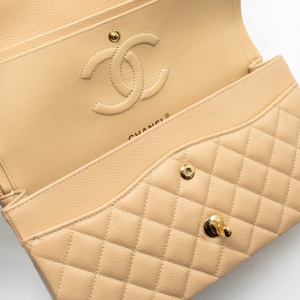 chanel-medium-classic-double-flap-bag-caviar-beige-ghw-copy