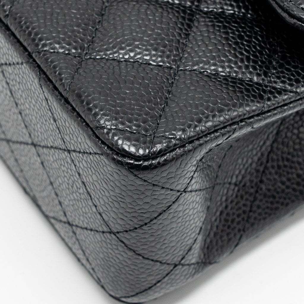 chanel-small-classic-double-flap-bag-caviar-black-ghwmicrochip-2