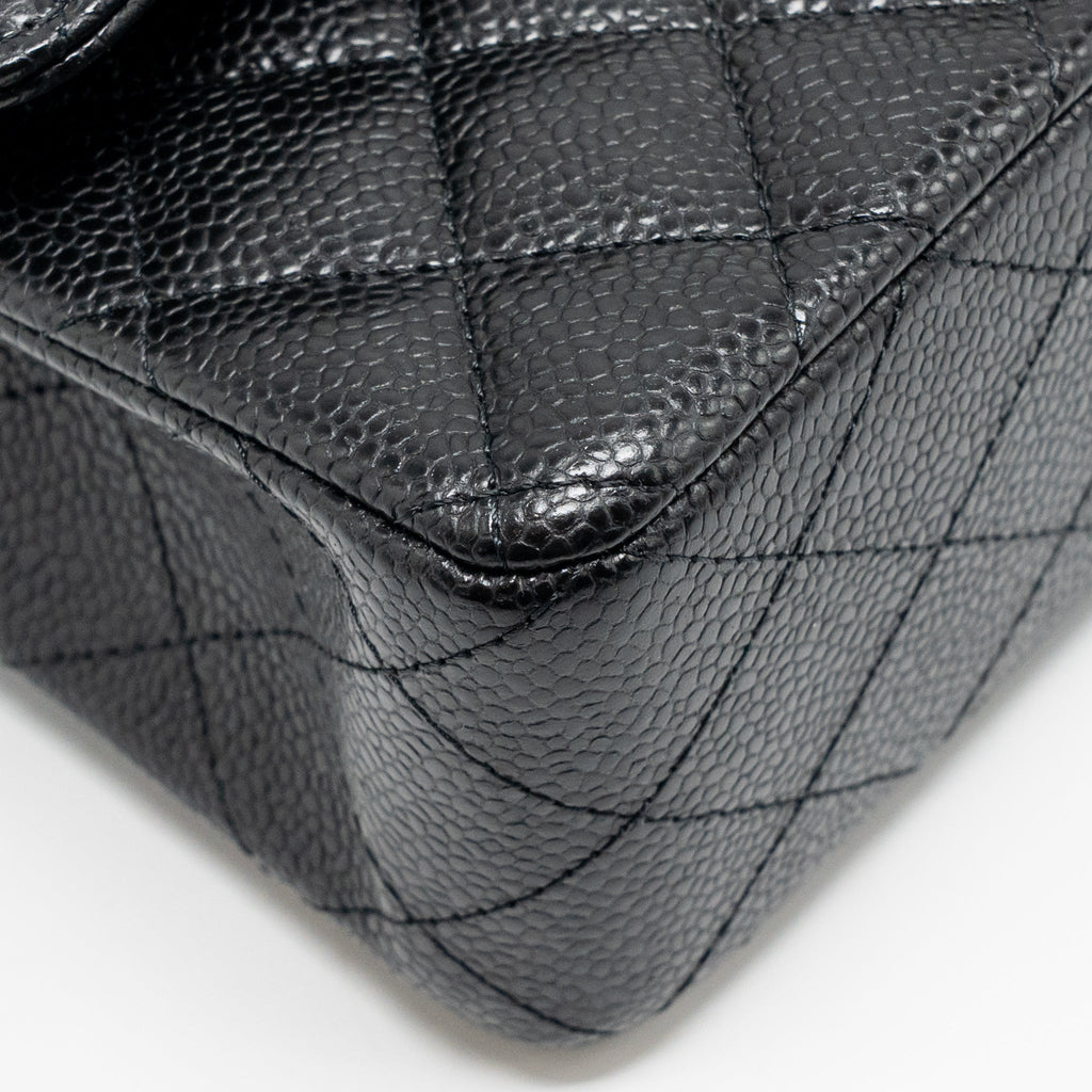 chanel-small-classic-double-flap-bag-caviar-black-ghwmicrochip-2